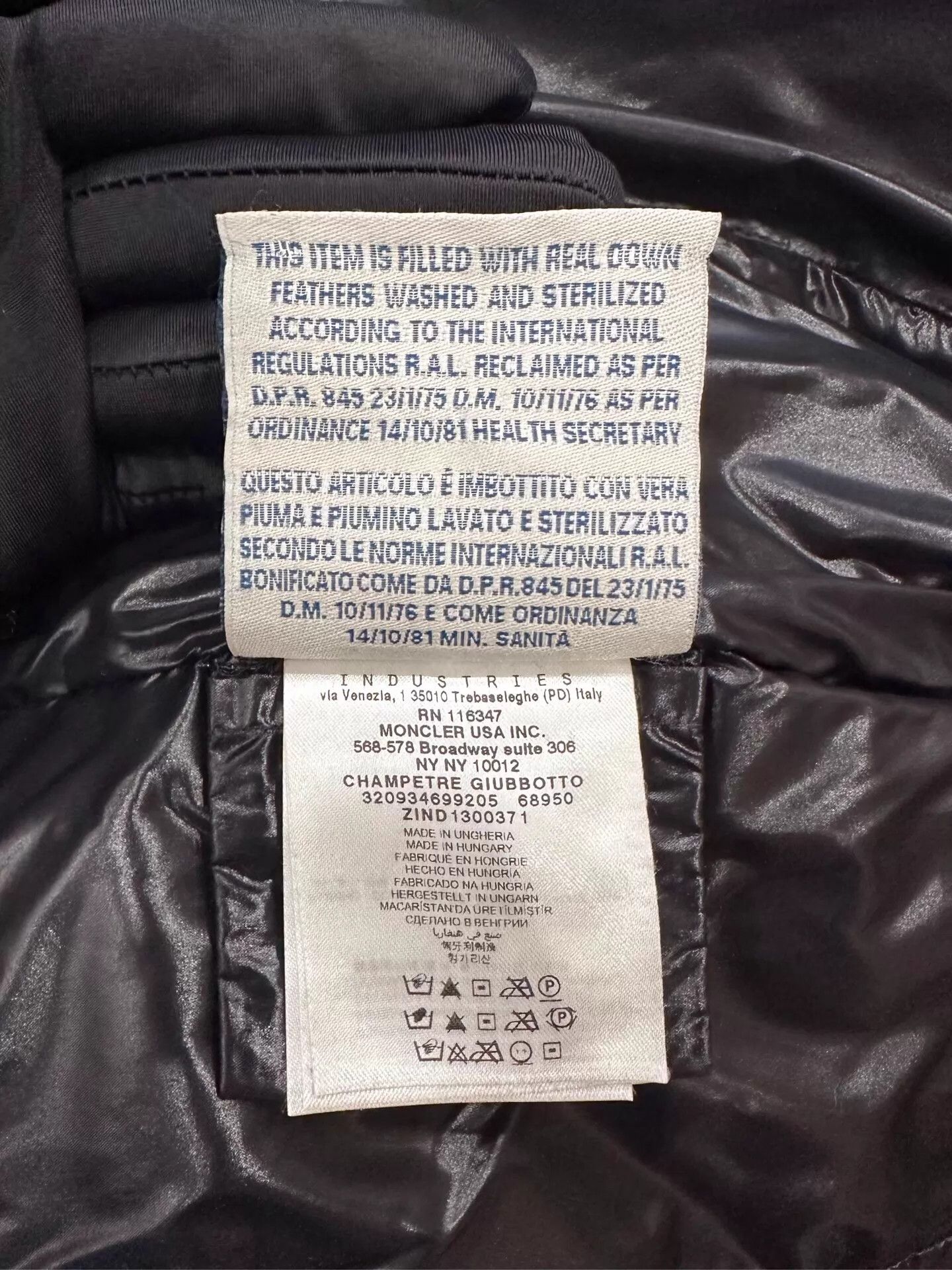 Moncler Moncler Champetre Quilted Side Logo W Black Down Coat 3 New Size L / US 10 / IT 46 - 7 Thumbnail