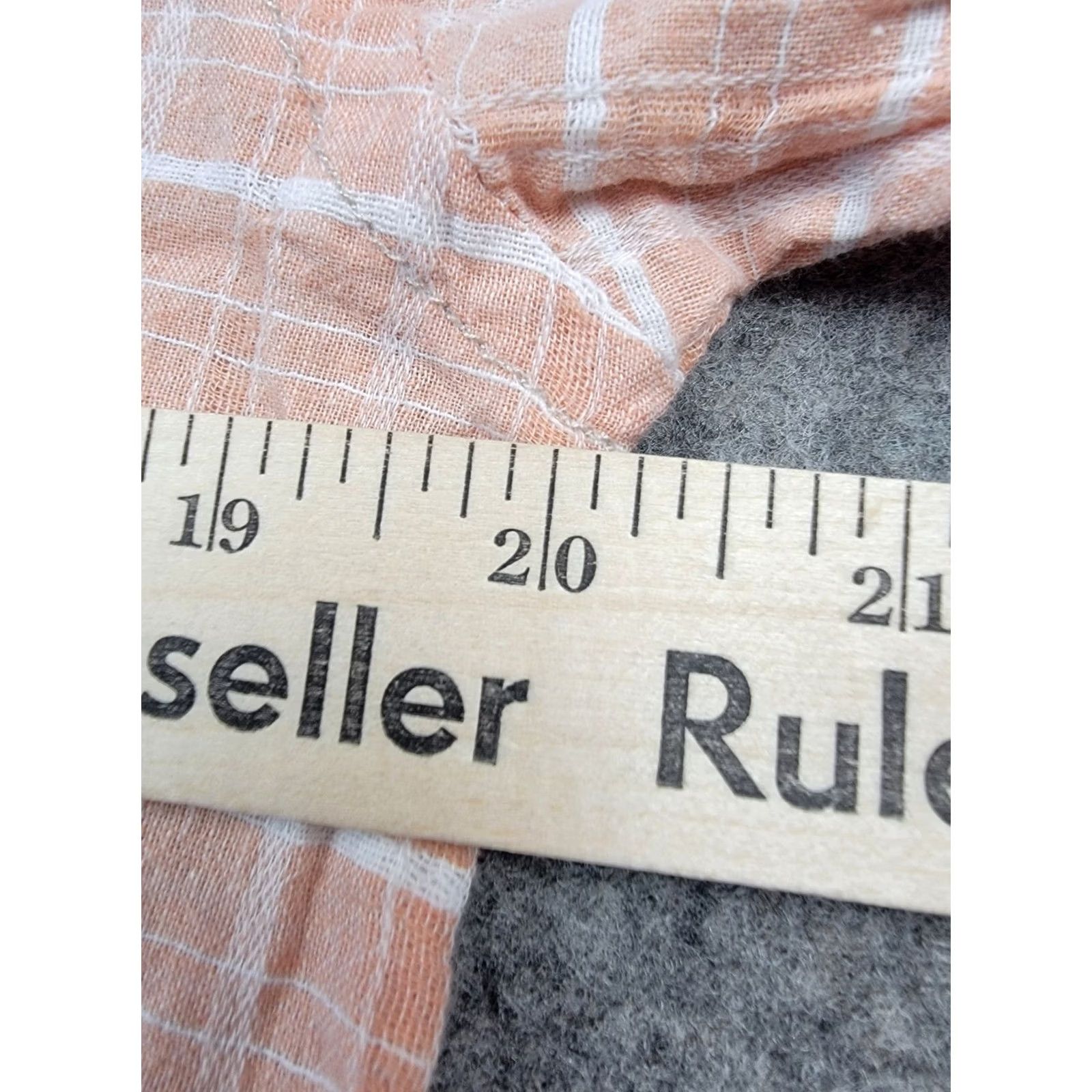 Carbon2Cobalt Carbon 2 Cobalt Shirt Mens Large Pink White Plaid Linen Blend Button Up Size US L / EU 52-54 / 3 - 3 Thumbnail
