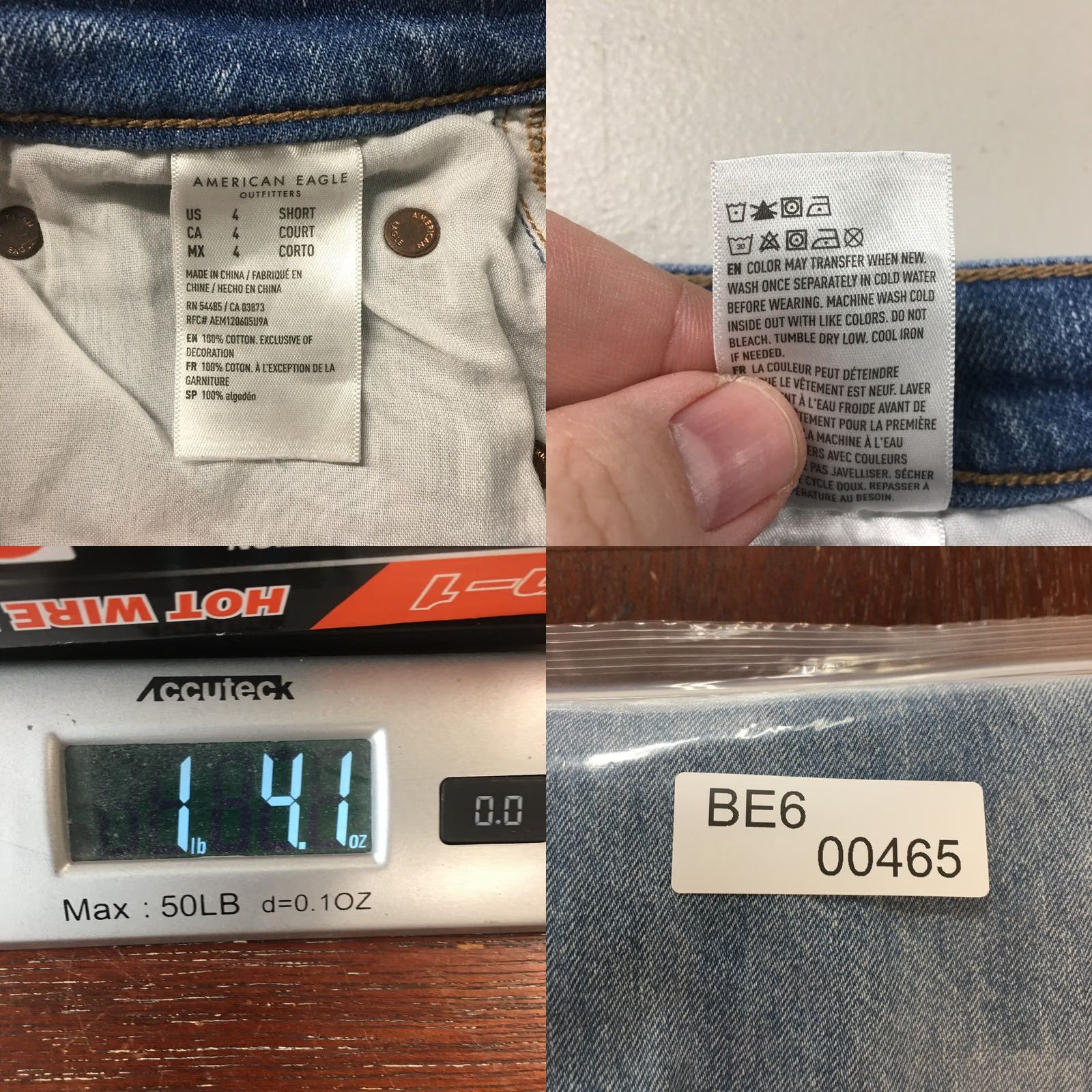 American Eagle Outfitters American Eagle Outfitters Straight Jeans Womens 4S Blue Denim Regular 28x26.5 Jeans Mens? No Size 27" / US 4 / IT 40 - 10 Thumbnail