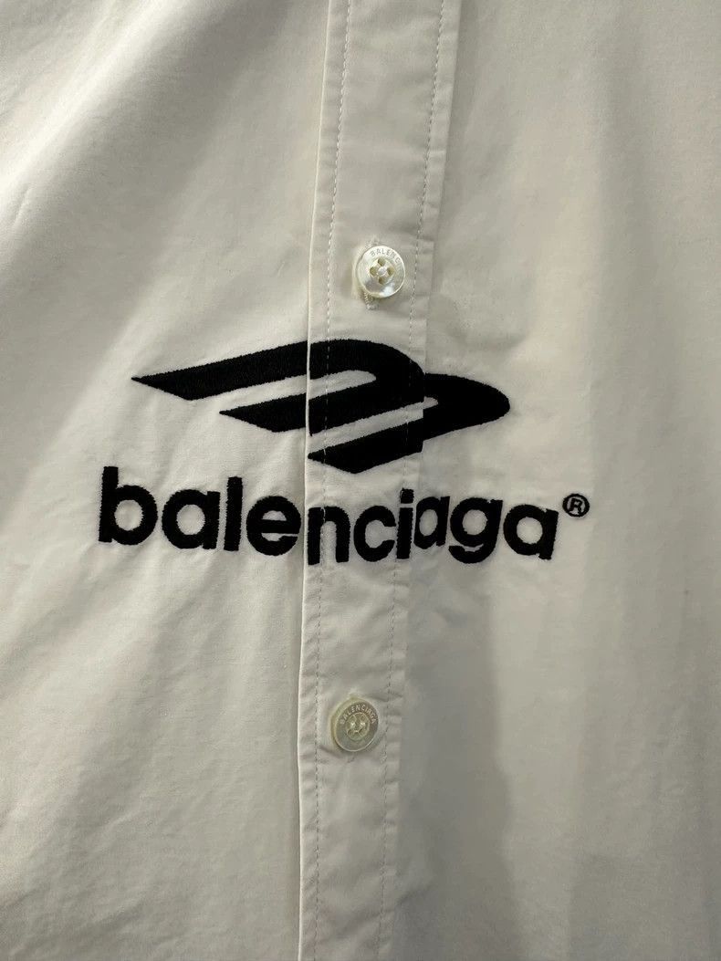 Balenciaga Balenciaga Black and White Color Block Loose Shirt Size US M / EU 48-50 / 2 - 3 Thumbnail