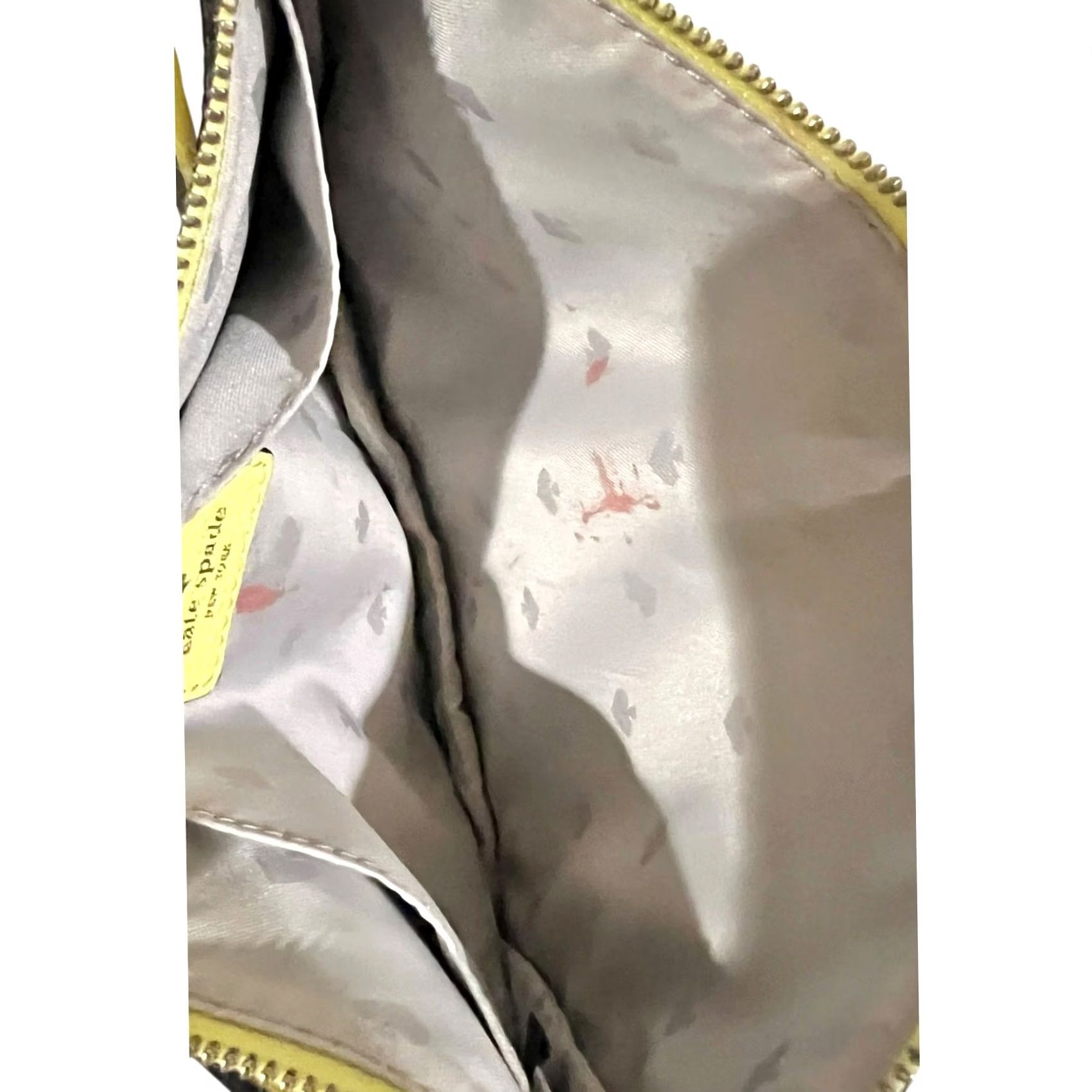 Vintage KATE SPADE Knott Small Crossbody Yellow Pebbled Leather Purse Slim Crossbody Women's Size ONE SIZE - 7 Thumbnail