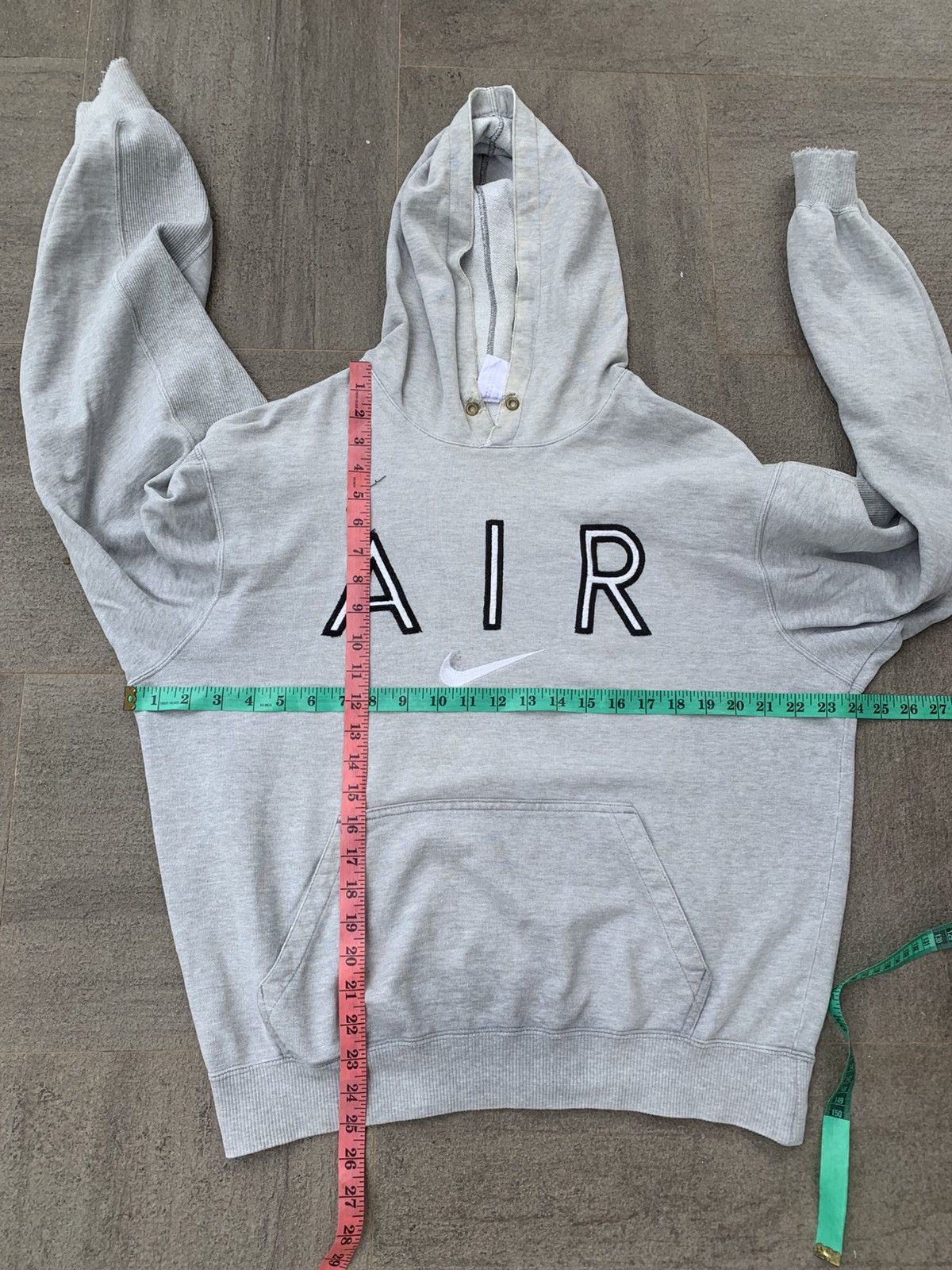 Nike Vintage Distressed Nike Centre Hoodie Size US XL / EU 56 / 4 - 4 Thumbnail