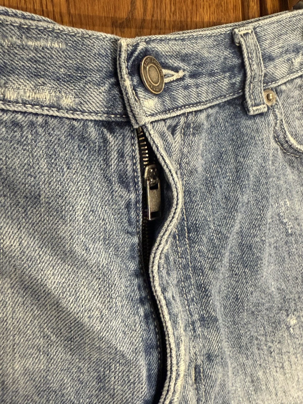 Saint Laurent Paris SS21 Saint Laurent hoochie daddy denim shorts 31 raw hem Size US 31 - 14 Thumbnail