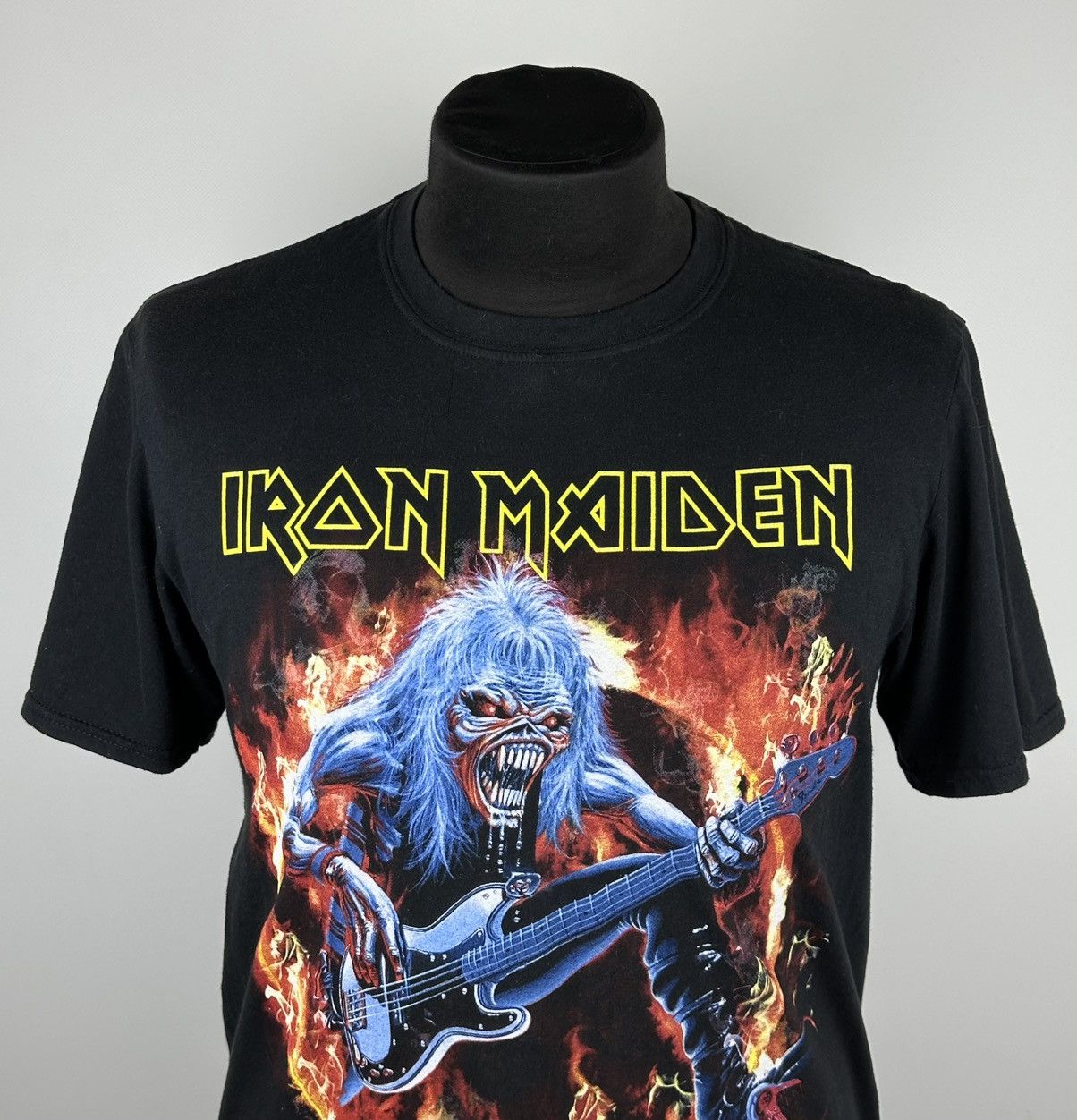Gildan Iron Maiden Steve Harris Men’s Rock T-Shirt Size L Big Print Size US L / EU 52-54 / 3 - 2 Thumbnail