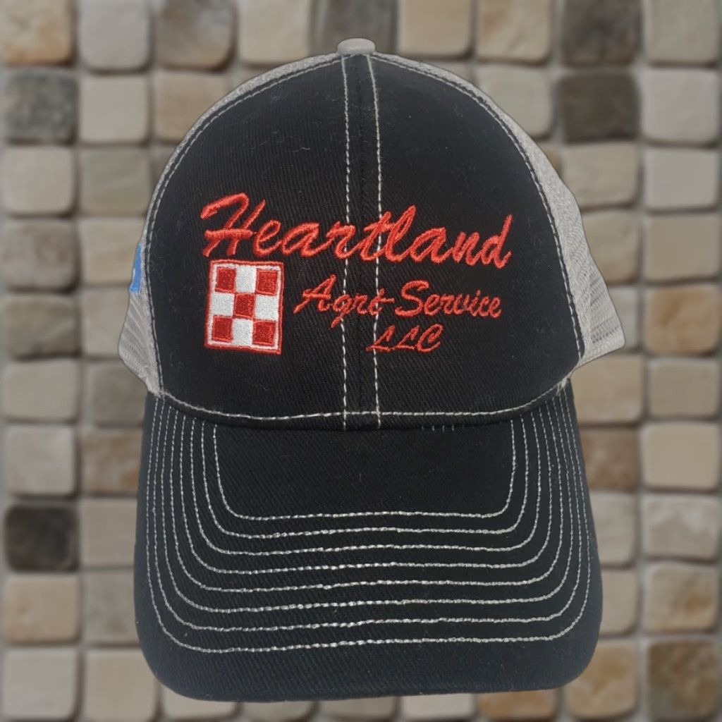 Vintage Heartland Agri-Service LLC Baseball Cap Hat Adjustable Black Men Size ONE SIZE - 1 Thumbnail