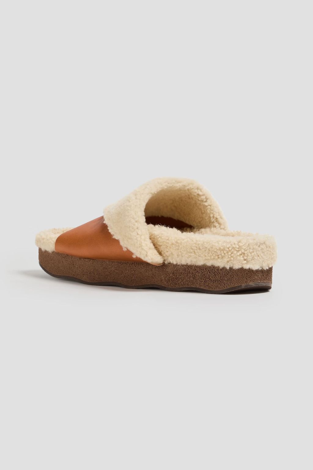 Chloe o1y0825 Leather Slippers in Beige/Brown Size US 7 / IT 37 - 2 Thumbnail