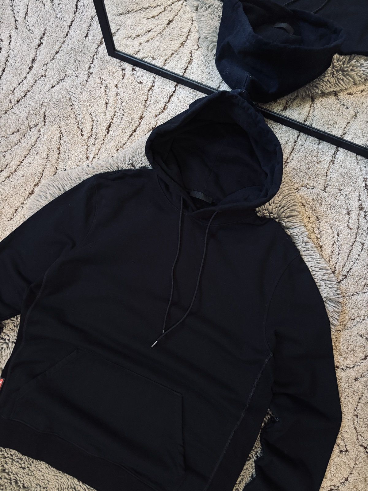 Prada Prada Milano Red Tab Luxury Black Hoodie Size US XL / EU 56 / 4 - 3 Thumbnail