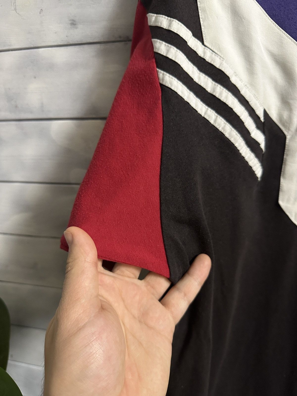 Adidas Rare Vintage 80s 90s Adidas Geometric Colorblock T-Shirt Size US M / EU 48-50 / 2 - 5 Thumbnail