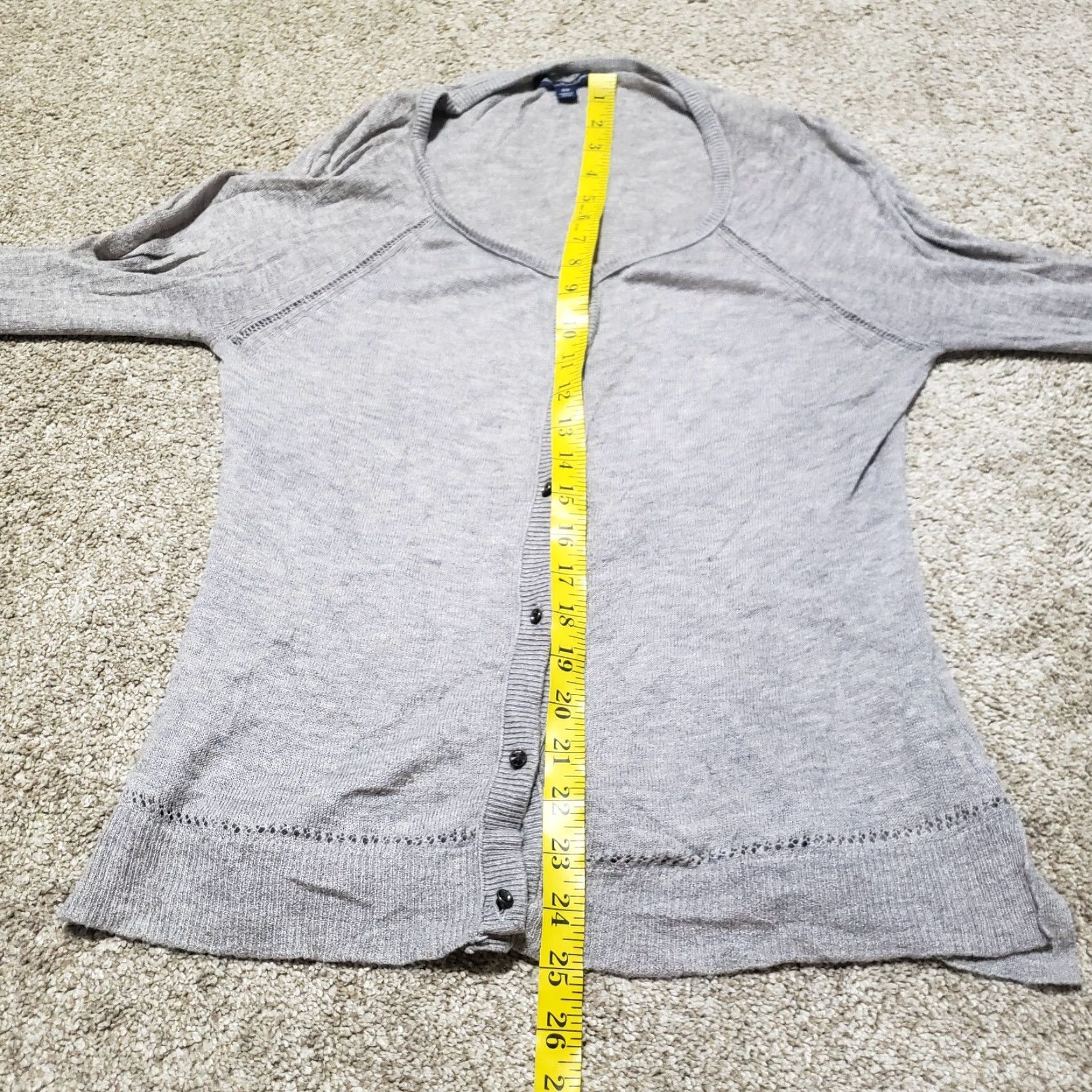 American Eagle Outfitters VINTAGE American Eagle Outfitters Women's Button-Up Shirt Adult Medium Gray Long Sleeve 90s Clothing Size M / US 6-8 / IT 42-44 - 5 Thumbnail