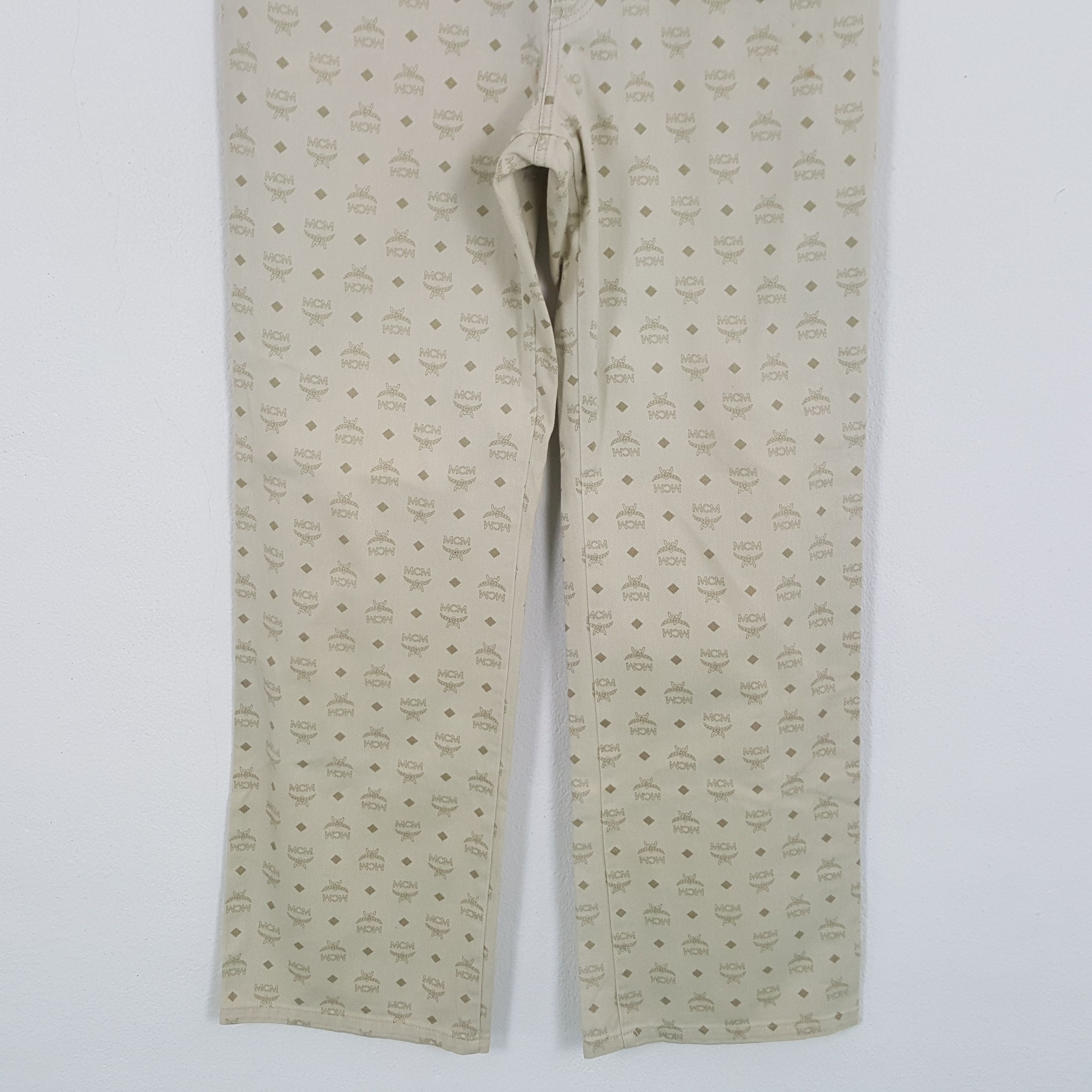 MCM × Vintage MCM LEGERE Fashion Monogram Style Pants Size US 29 - 3 Thumbnail