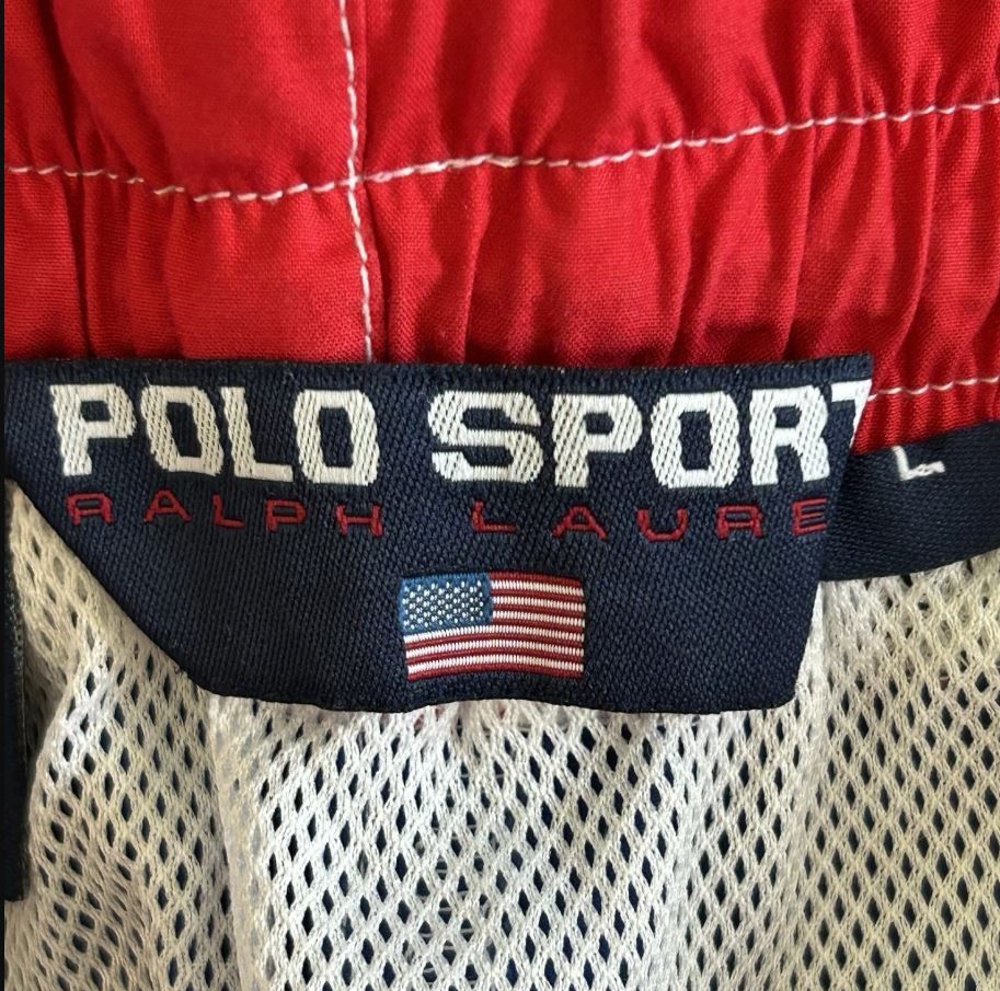 Polo Ralph Lauren Vintage Polo Ralph Lauren Polo Sport Spell out Swim Trunks Size US 36 / EU 52 - 3 Thumbnail