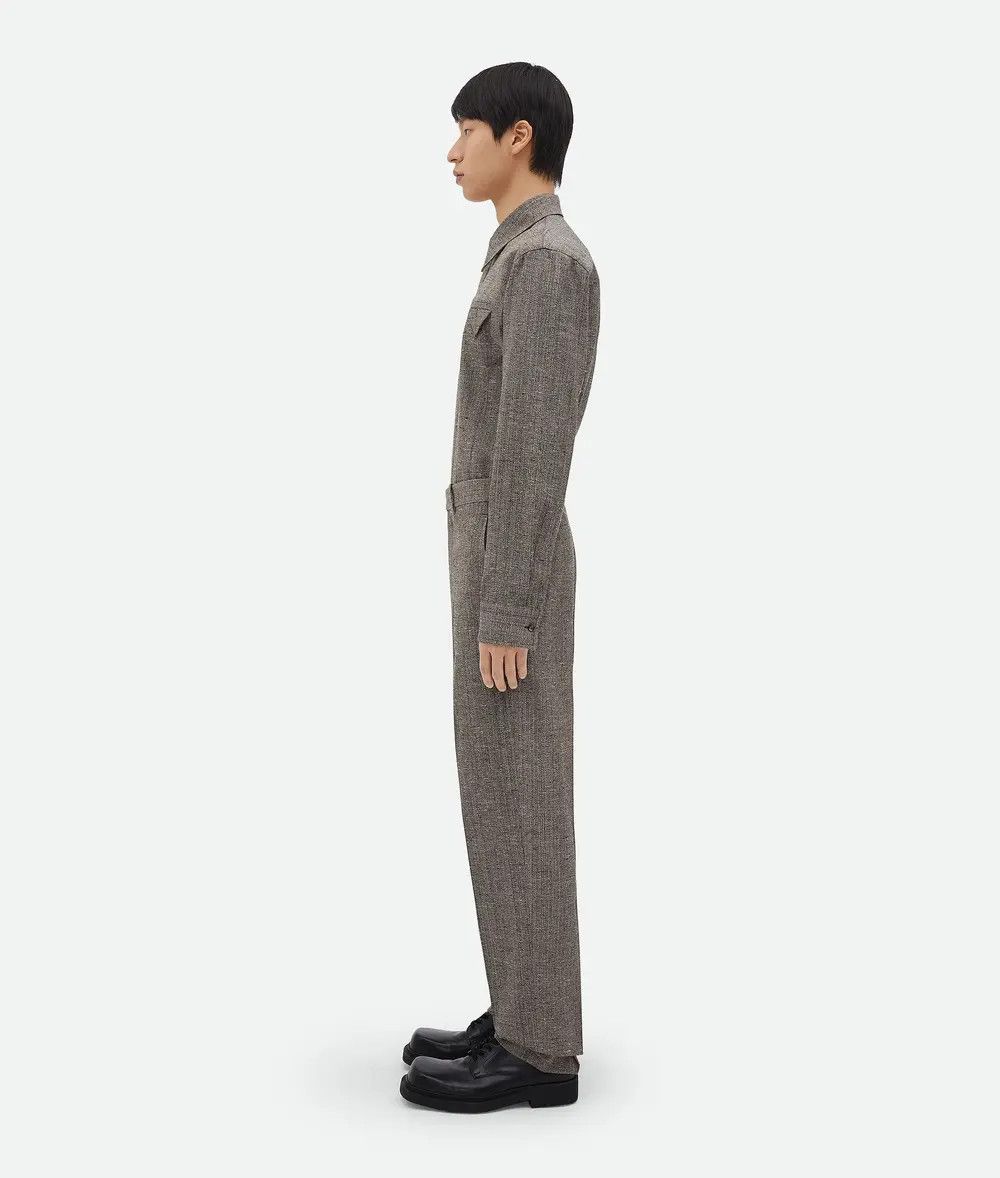 Bottega Veneta o1lf3ng11025 Viscose and Silk Straight Leg Pants in Gray Size US 34 / EU 50 - 3 Thumbnail