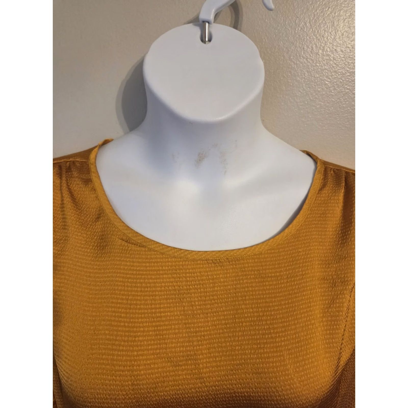 Michael Kors Michael Kors Marigold Long Sleeve Flounce Wrap Dress Yellow 2X Womens Size XXL / US 16-18 / IT 52-54 - 2 Thumbnail