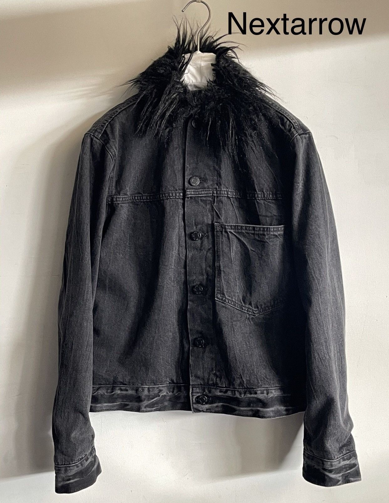 Wax Jacket Denim Collar Lang ジャケット・アウター Helmut Fur