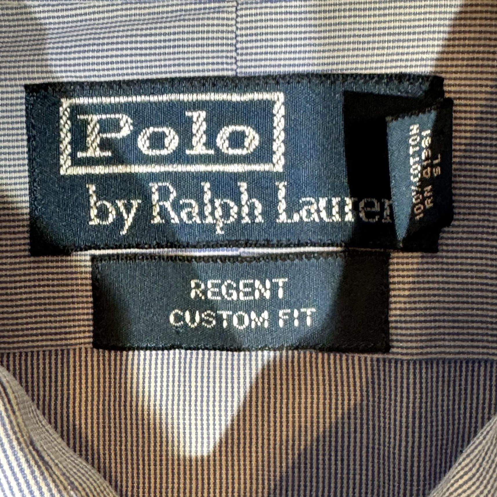 Polo Ralph Lauren VINTAGE Polo Ralph Lauren Shirt Mens 17 32/33 Blue Stripe Regent Custom Fit Button Down Size US XL / EU 56 / 4 - 7 Thumbnail