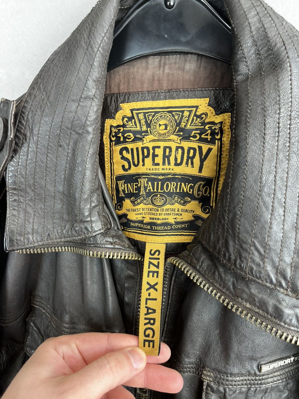 Superdry Superdry leather jacket biker Size US XL / EU 56 / 4 - 6 Thumbnail