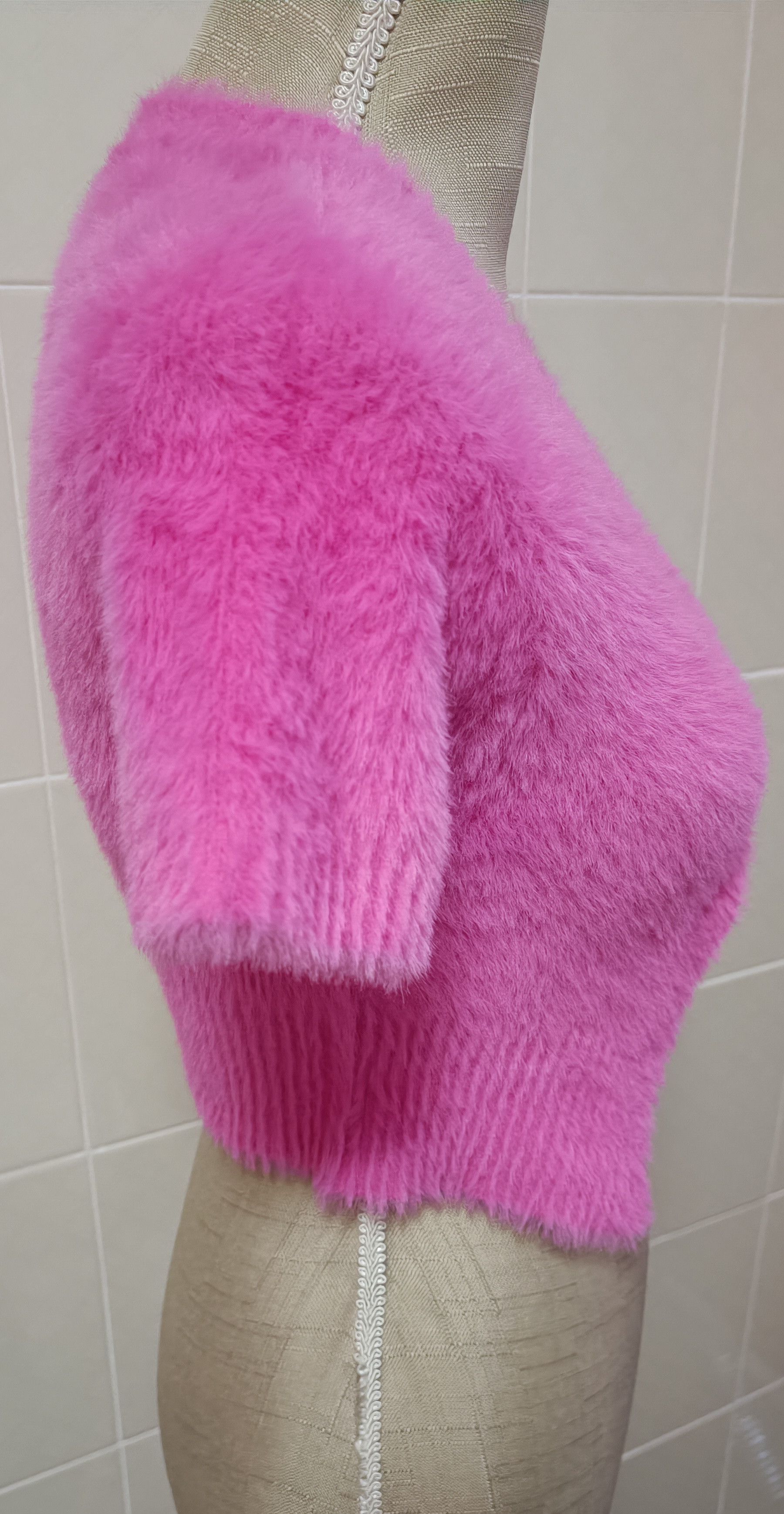 Jacquemus Pink / fuchsia top - synthetic mohair or synthetic hair Size M / US 6-8 / IT 42-44 - 4 Thumbnail