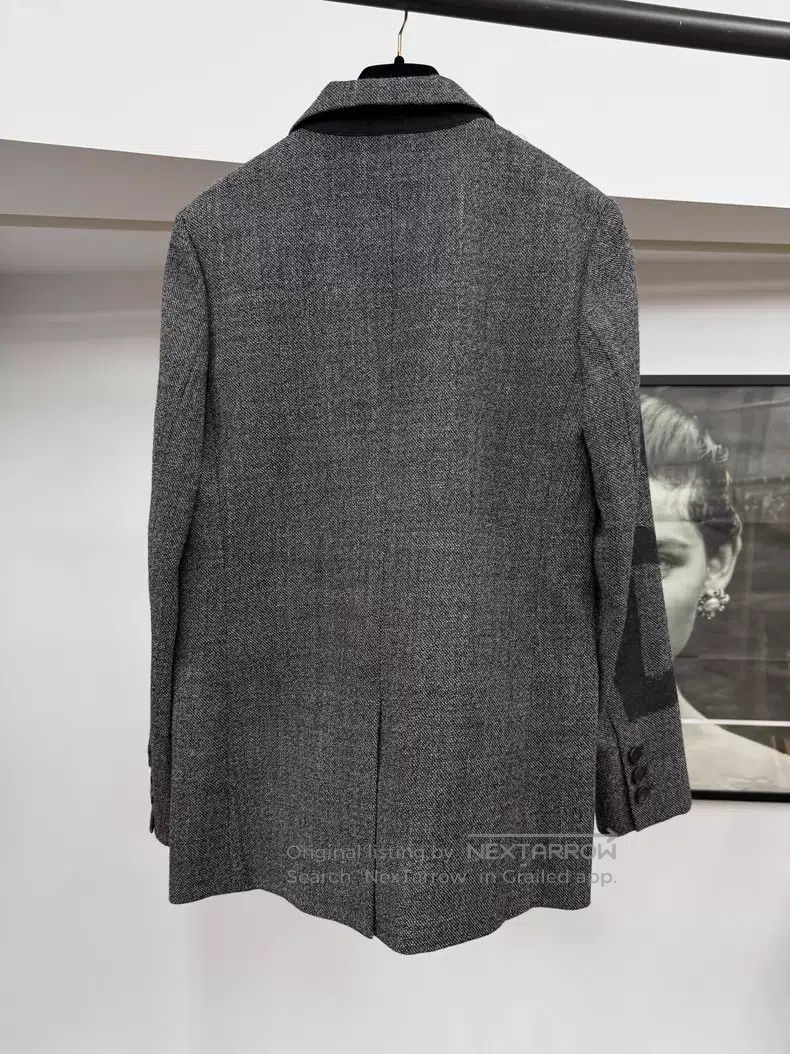 Dior Dior Gray letter suit jacket Size XXS / US 00 / IT 34 - 3 Thumbnail