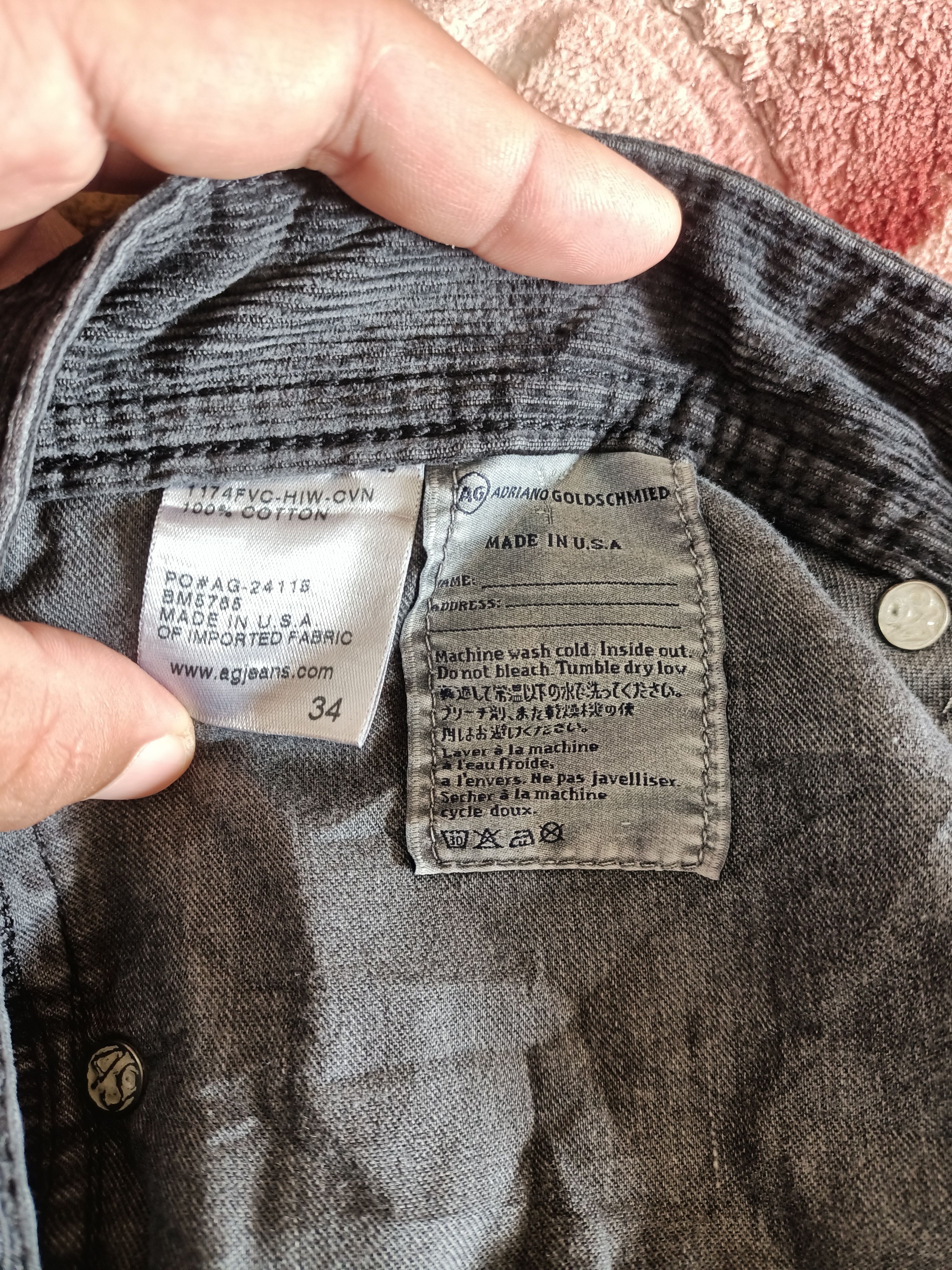 AG Adriano Goldschmied Adriano Goldschmied The Graduate corduroy jeans Size US 37 - 6 Thumbnail