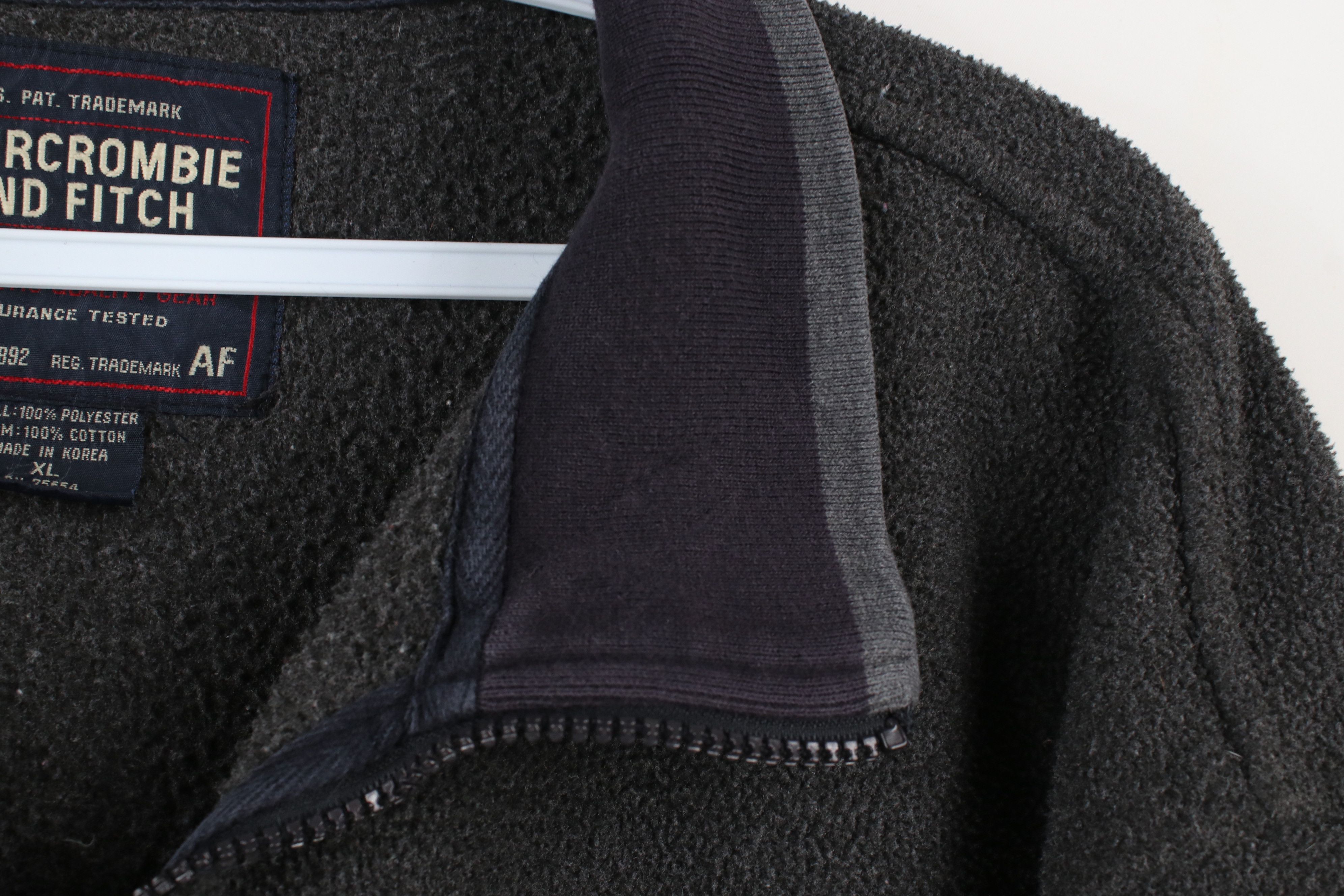 Abercrombie & Fitch × Vintage Vintage 90s Abercrombie & Fitch Half Zip Fleece Sweater Size US XL / EU 56 / 4 - 5 Thumbnail