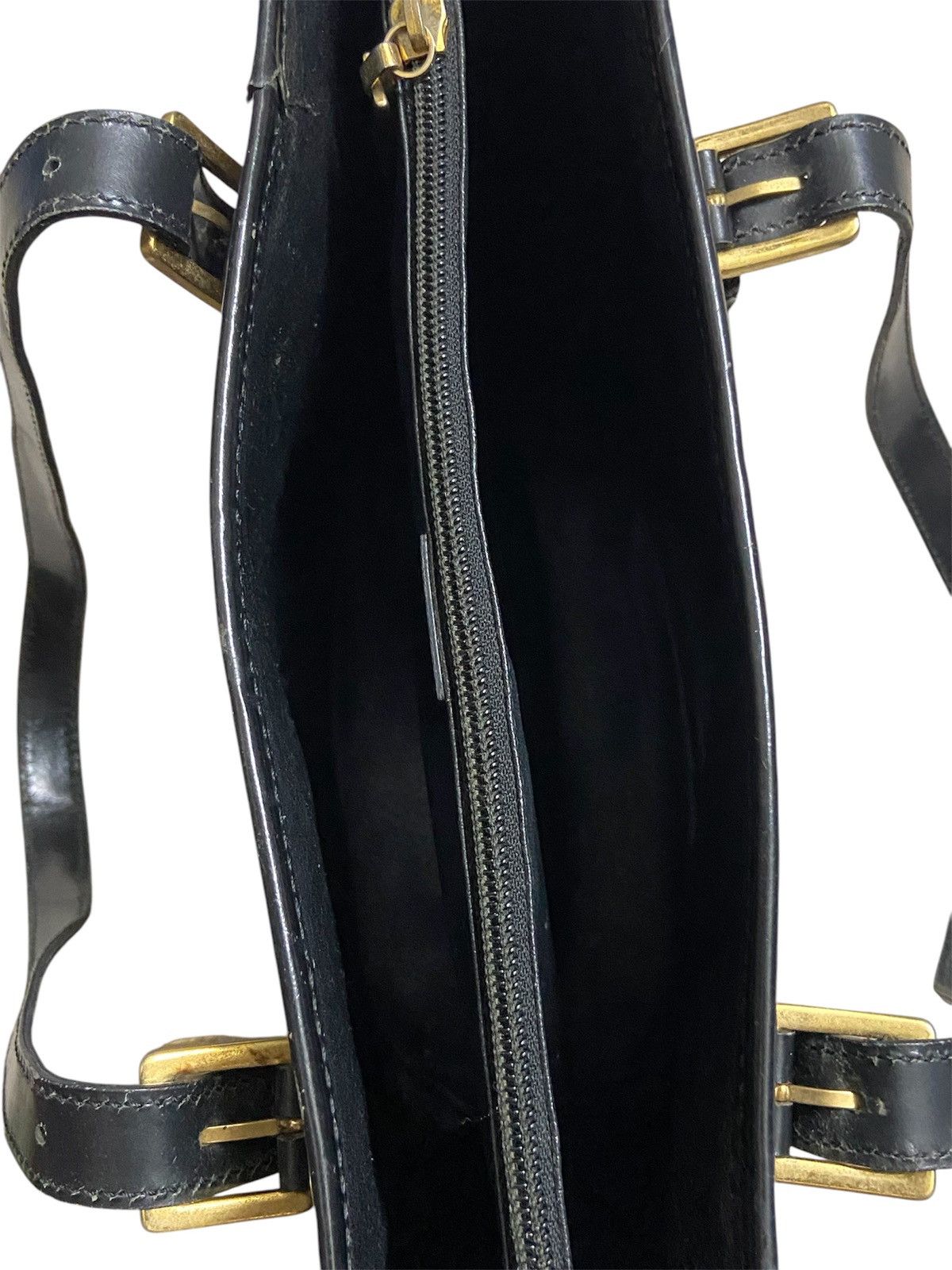 Celine Celine Macadam Blason PVC Leather Tote Bag Black Brown Size ONE SIZE - 4 Thumbnail