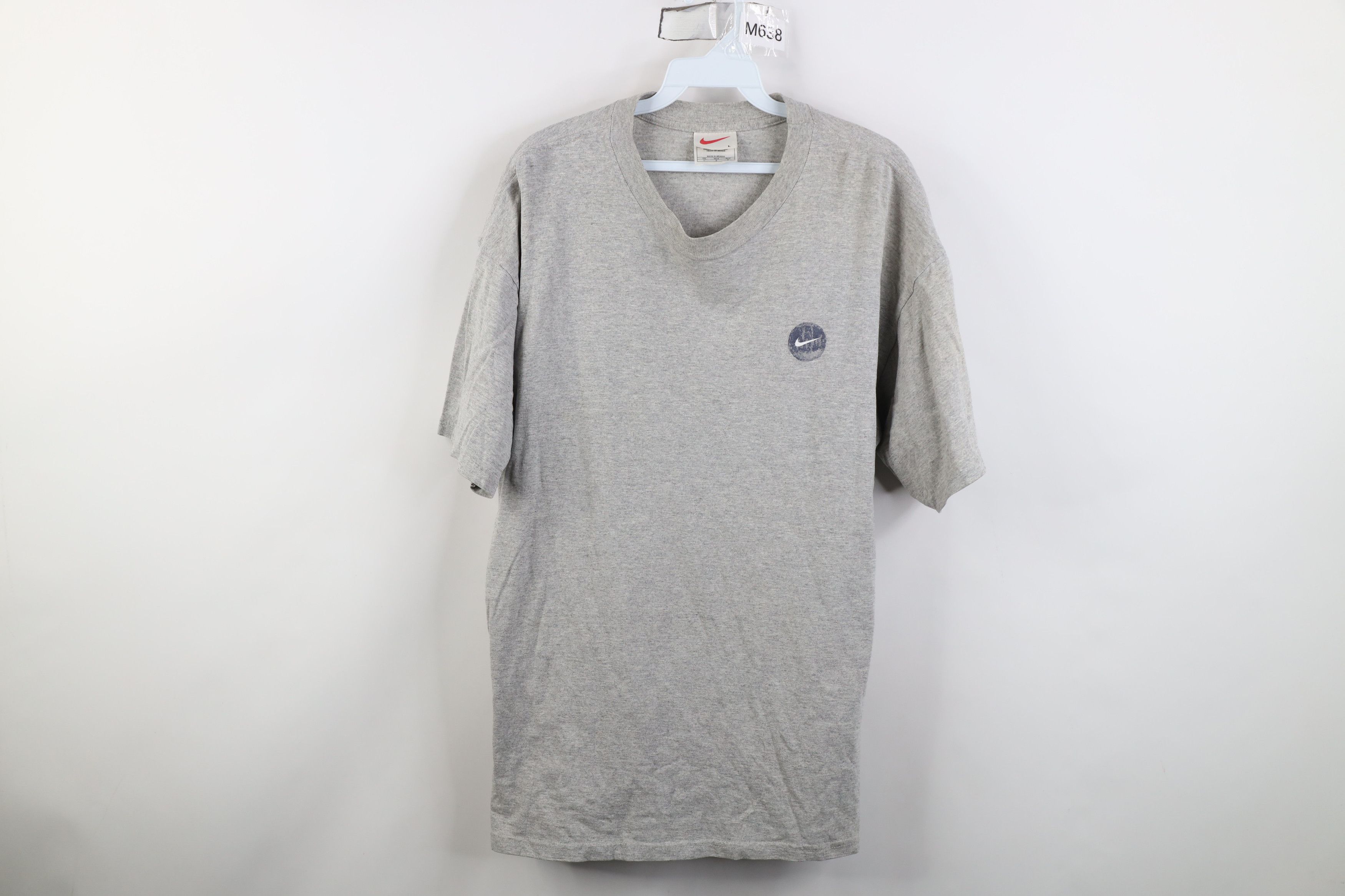 Nike Vintage 90s Nike Air Mini Swoosh Spell Out T-Shirt Gray Size US L / EU 52-54 / 3 - 1 Thumbnail