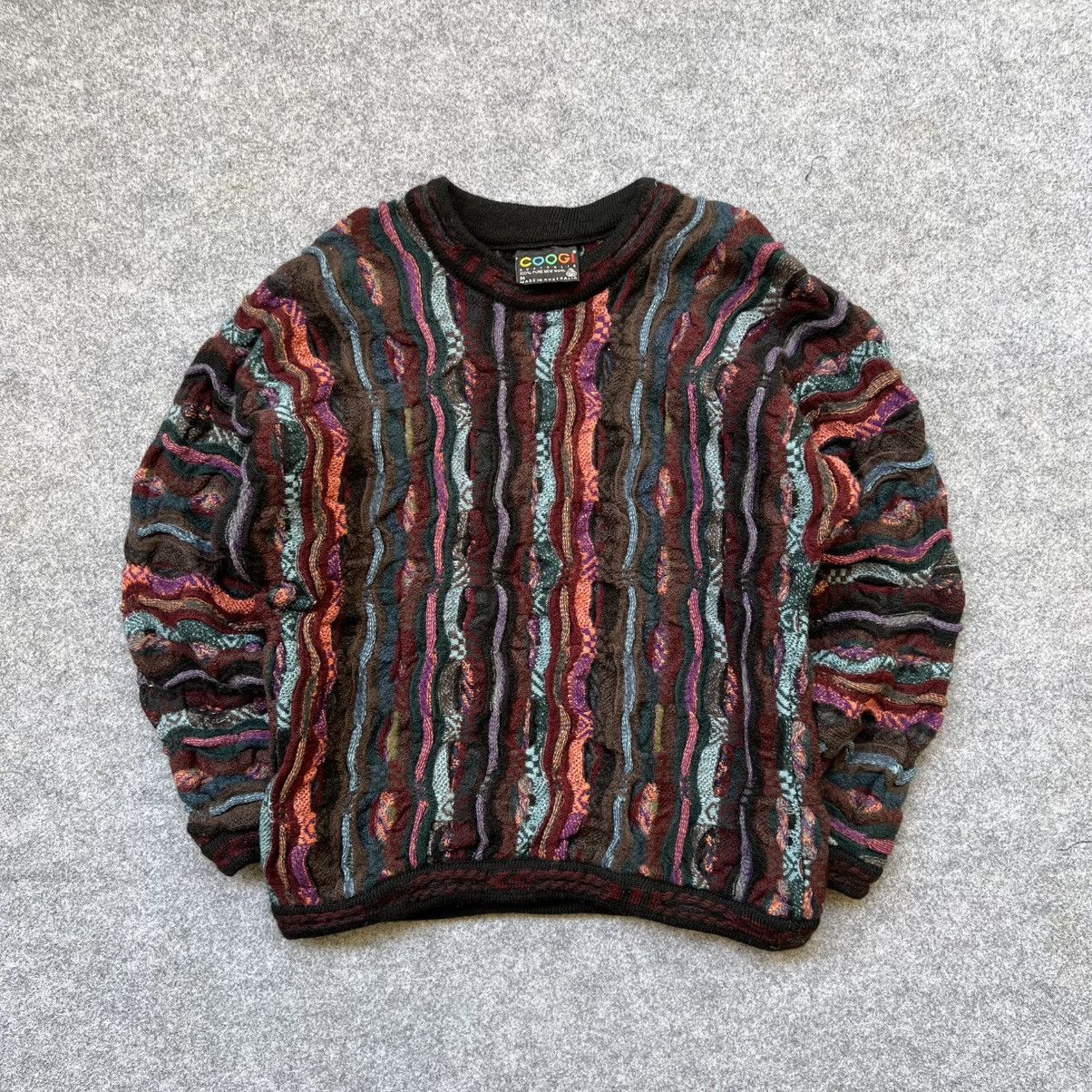 Coogi × Vintage Crazy Vintage Coogi 3D Cable Knit Sweater Size US M / EU 48-50 / 2 - 1 Thumbnail