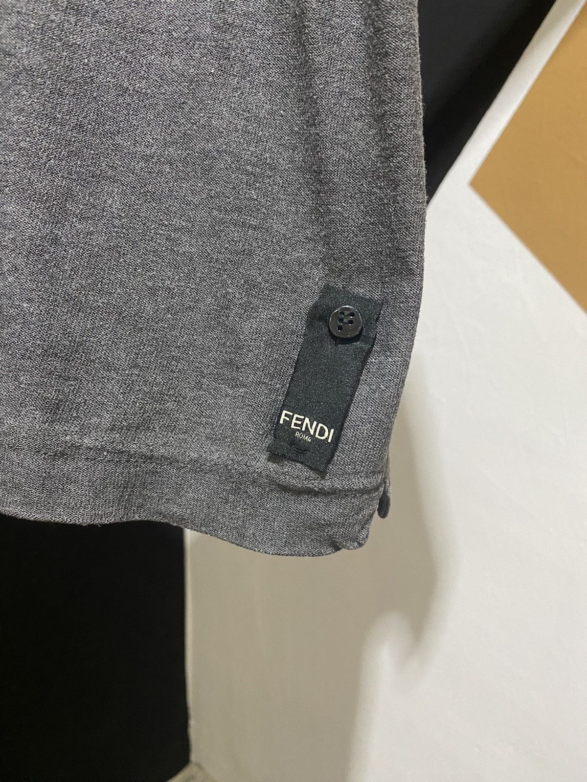 Fendi Fendi Faces T-shirt in Grigio Melangegiallo Size US M / EU 48-50 / 2 - 3 Thumbnail