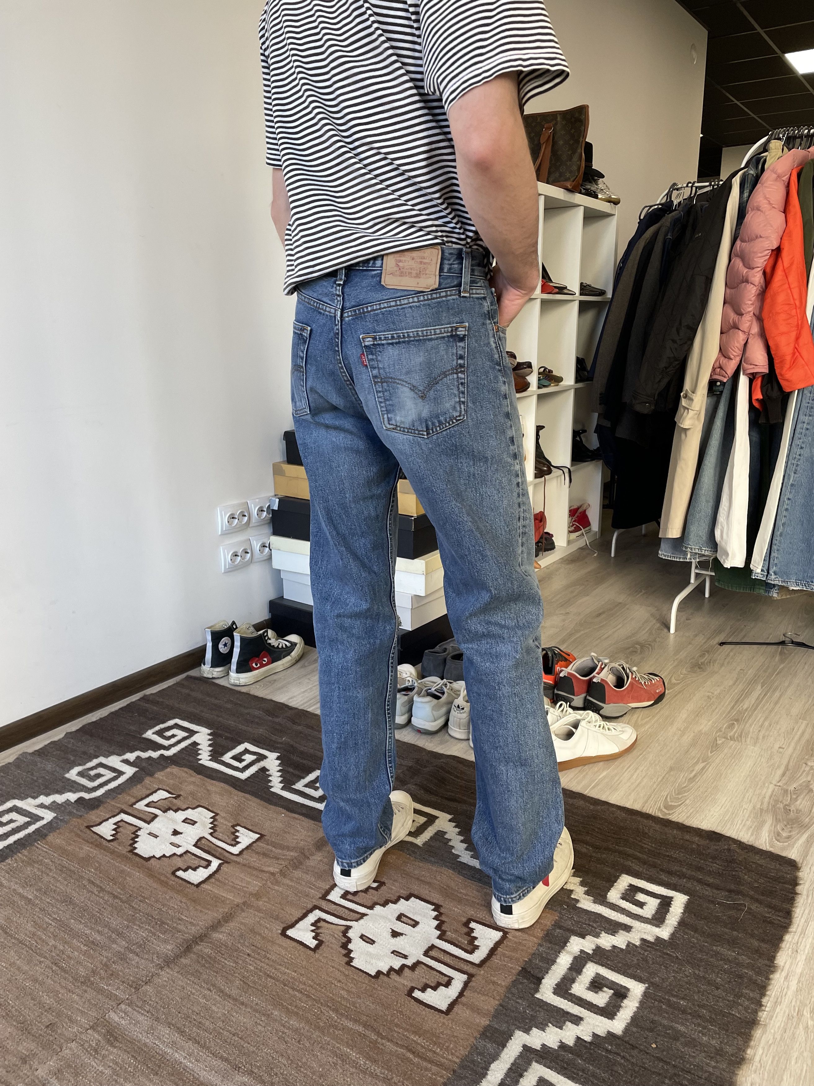 Jean Levis 517 Vintage Custom Denim Jeans 5637AC Size US 32 / EU 48 - 3 Thumbnail