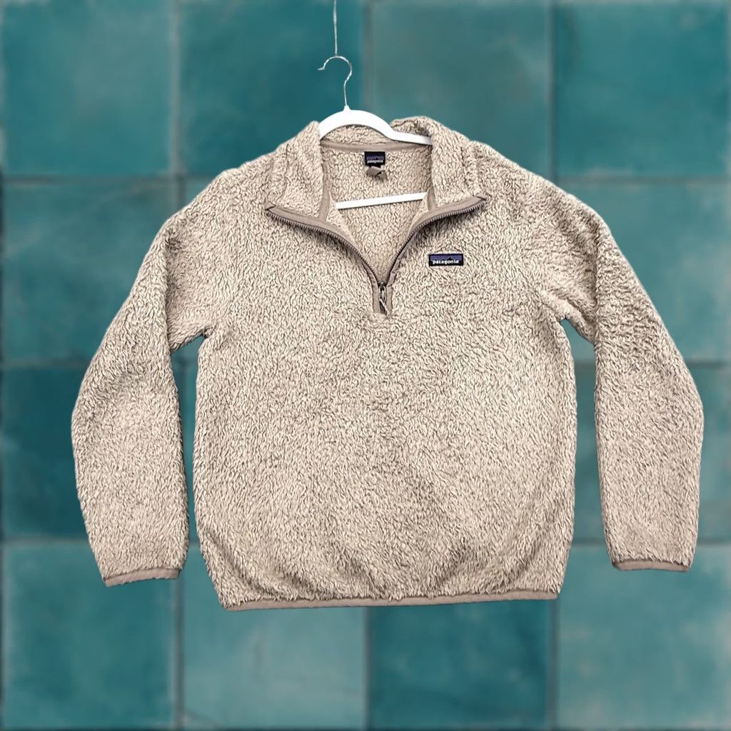 Patagonia PATAGONIA Los Gatos Womens JACKET Small Beige PULLOVER 1/4 ZIP Fleece Size S / US 4 / IT 40 - 1 Thumbnail