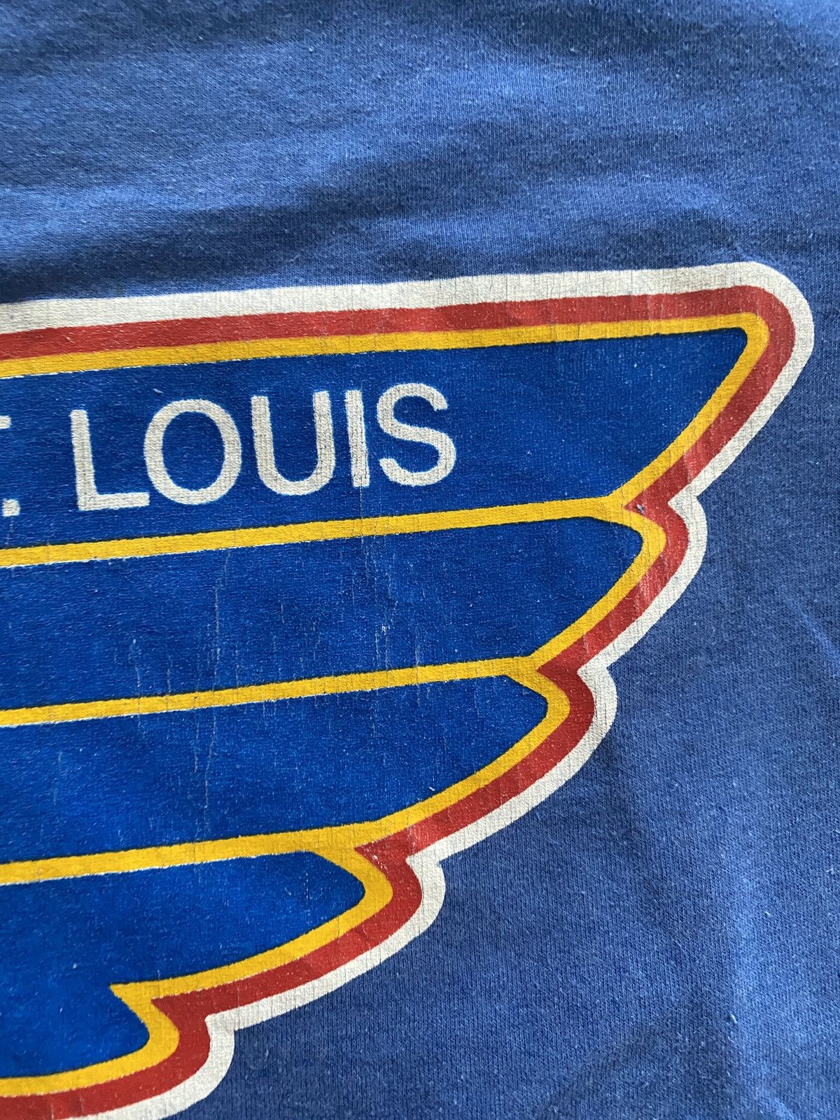 NHL Vintage 80’s St. Louis Blues Single Stitch Screen Stars Tee Size US S / EU 44-46 / 1 - 4 Thumbnail