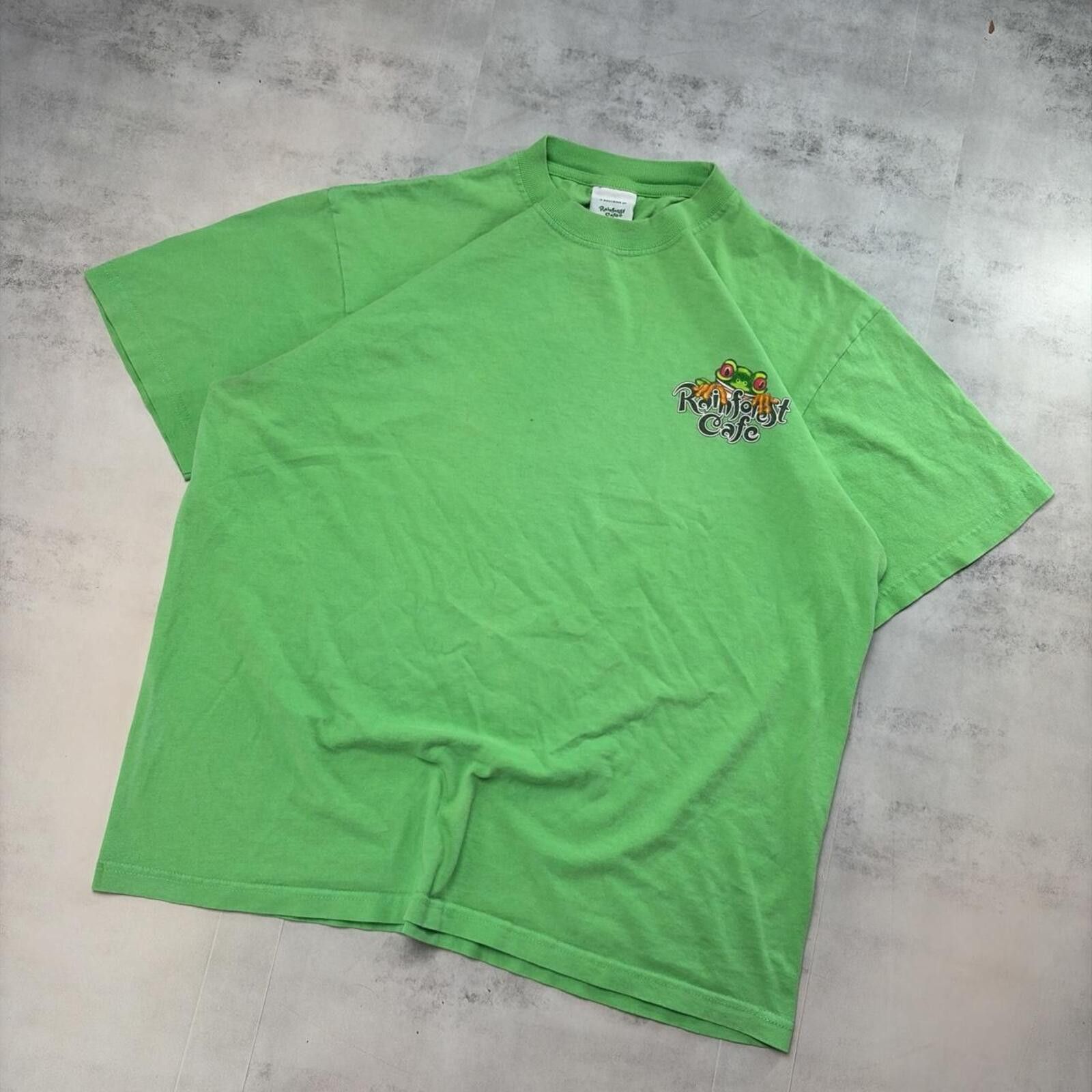 Other Y2K Green Rainforest Cafe Grunge Skater T-Shirt Size US L / EU 52-54 / 3 - 3 Thumbnail