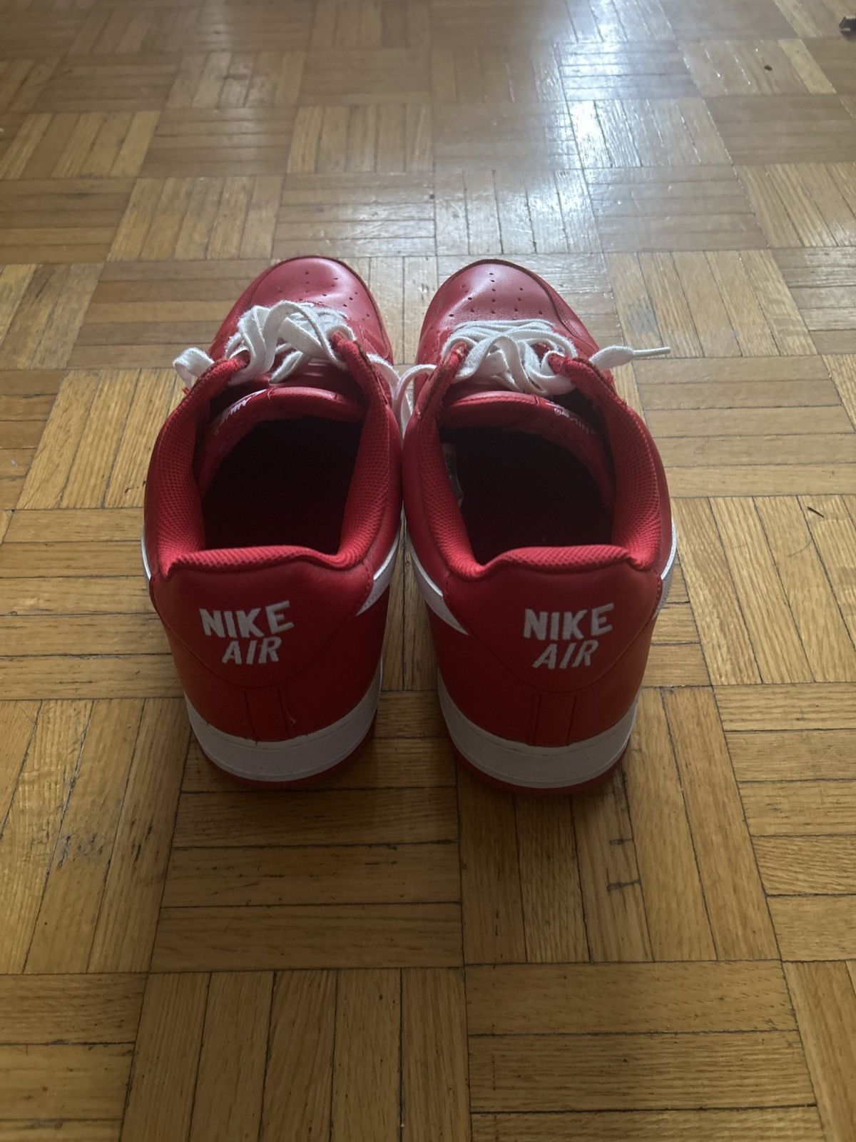 Nike Red nike air force 1s Size US 15 / EU 48 - 4 Thumbnail