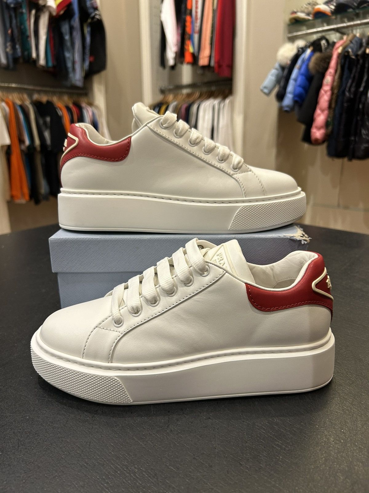 Prada Prada Low Top Oversized Sneaker Size US 5 / EU 37 - 1 Thumbnail