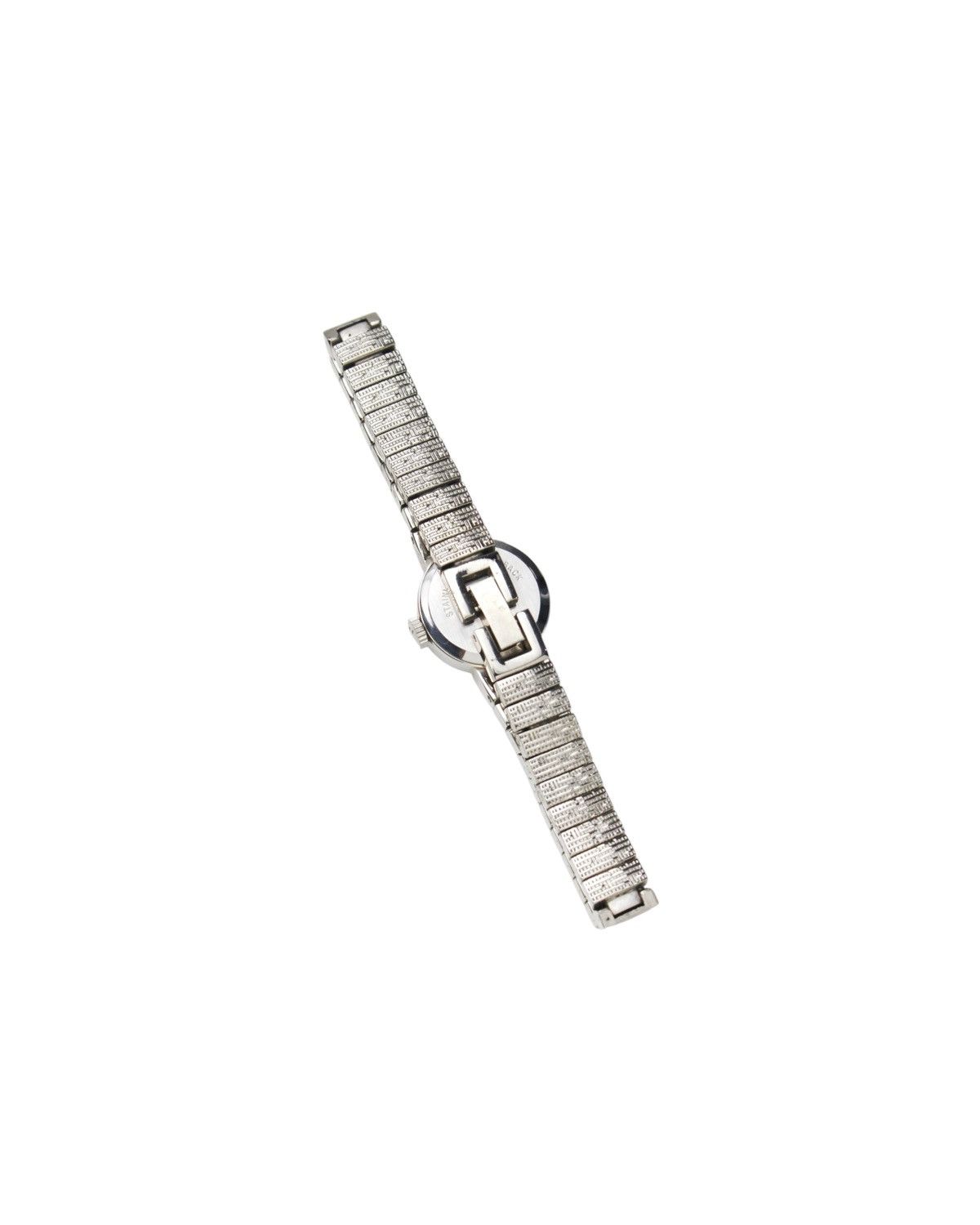 Japanese Brand × Vintage 1980S SIESTA SILVER TEXTURED BRACELET QUARTZ WATCH Size ONE SIZE - 7 Thumbnail