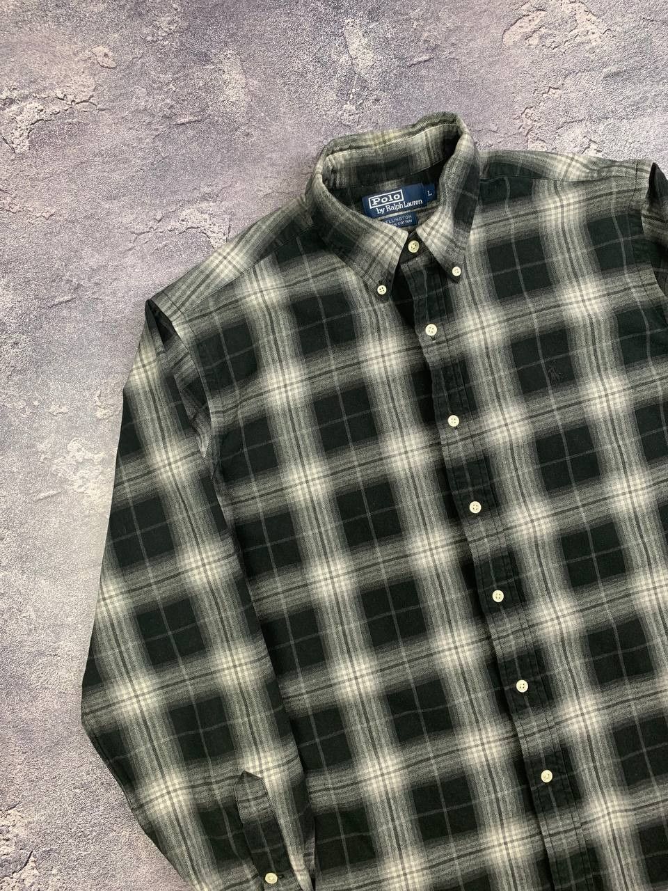 Polo Ralph Lauren Polo Ralph Lauren Button Up Shirt Men’s Black Gray Plaid Size US L / EU 52-54 / 3 - 2 Thumbnail