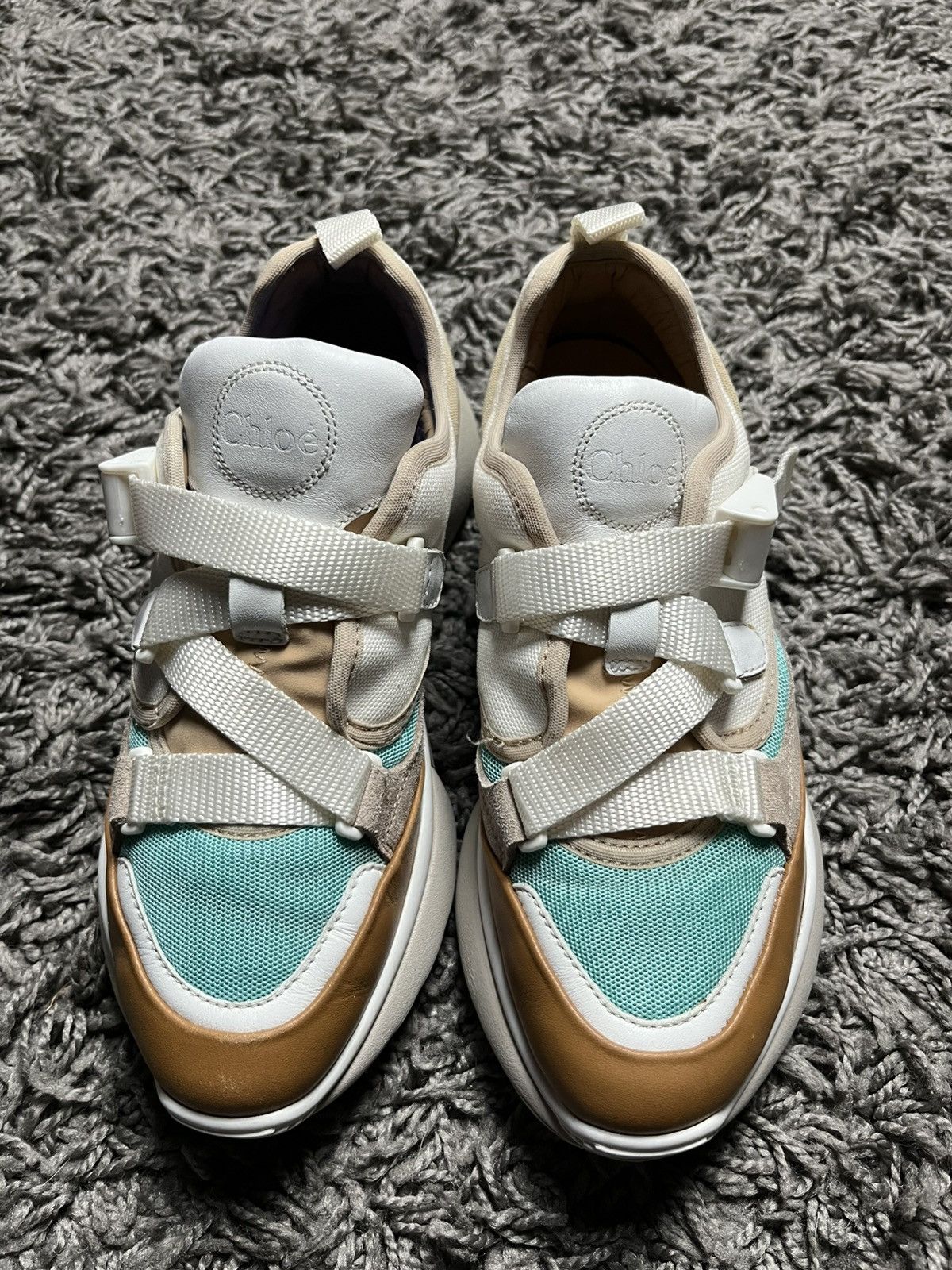 Chloe Chloe Sonnie Trainers Color-block Strap Sneakers Size US 5 / IT 35 - 7 Thumbnail