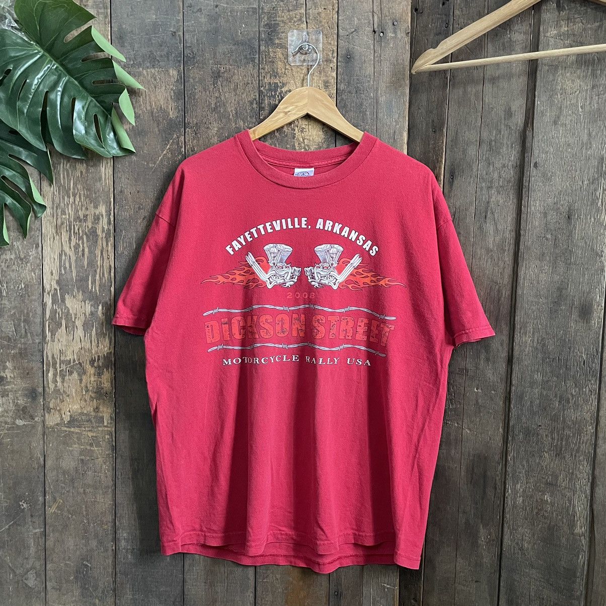 Vintage Vintage Y2K Dickson Street Motorcycle Rally Usa Tshit Size US XL / EU 56 / 4 - 2 Thumbnail