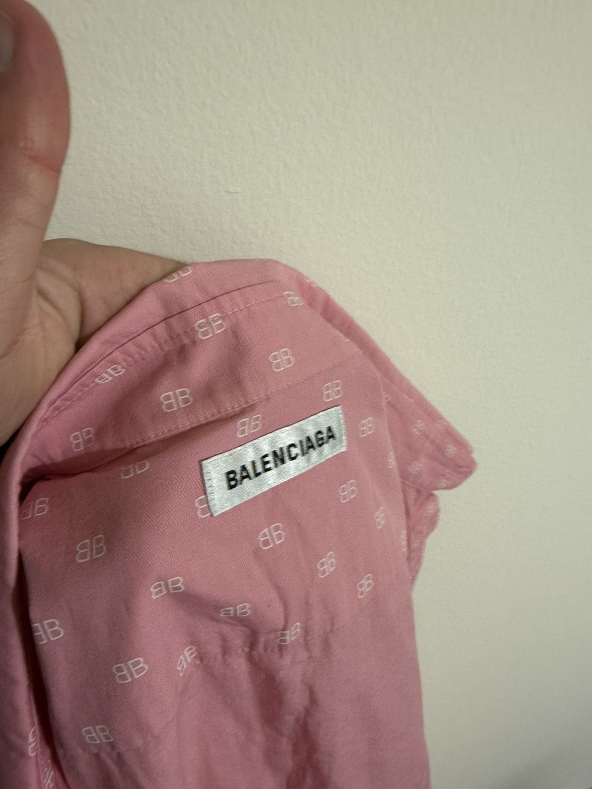 Balenciaga Balenciaga Short Sleeve Shirt Made in Italy Size US L / EU 52-54 / 3 - 5 Thumbnail