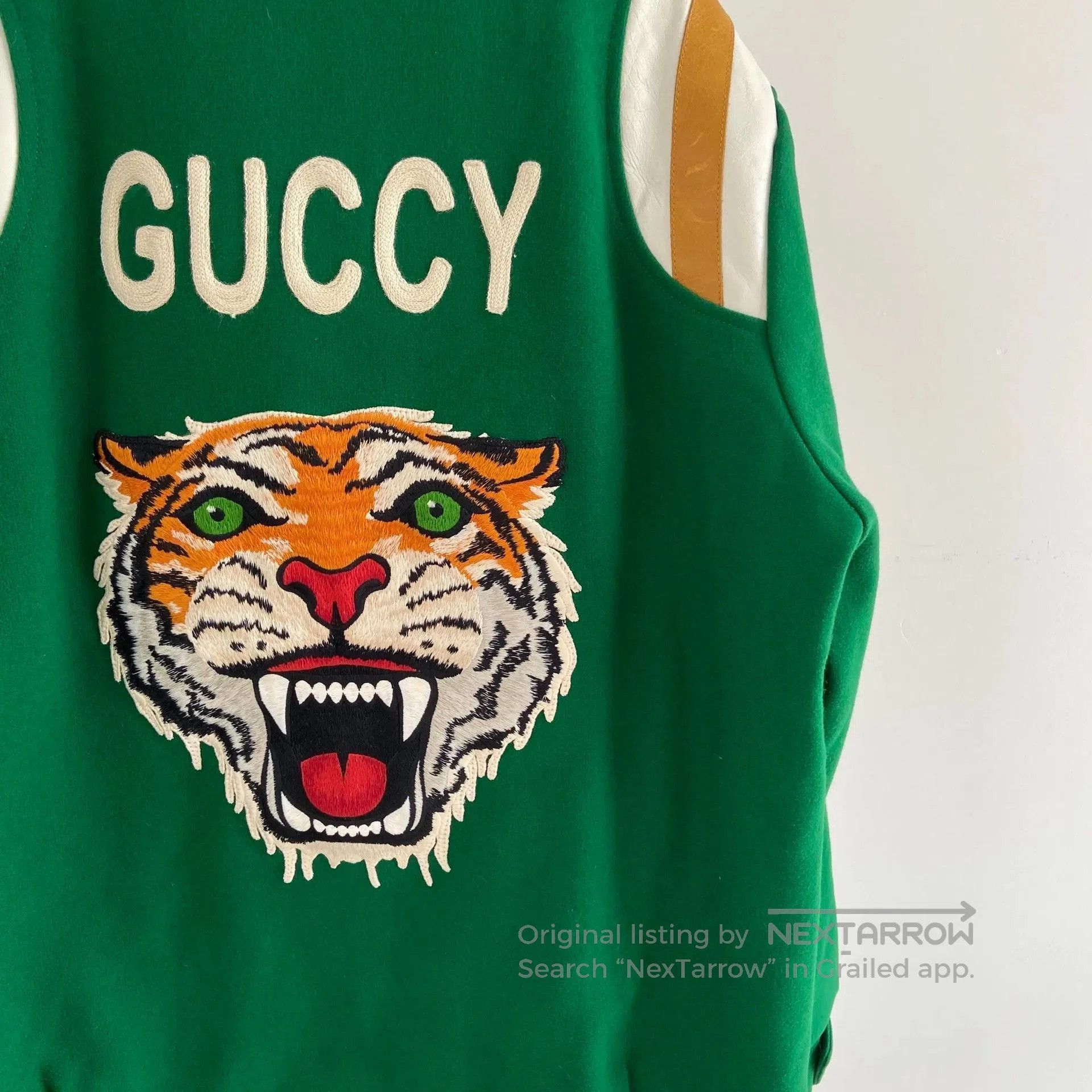 Gucci Gucci Tiger Head Green Coat. Size US M / EU 48-50 / 2 - 6 Thumbnail