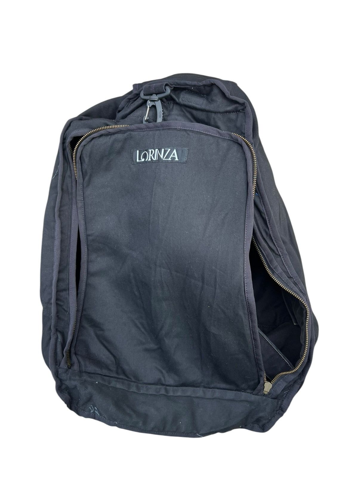 Vintage LORINZA Japan Sun Faded Black Puffer Backpack Size ONE SIZE - 22 Thumbnail