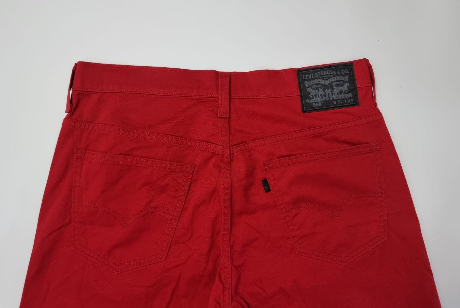 Levi's Levi's 569 red straight jeans 31x34 L mens womens Size US 32 / EU 48 - 7 Thumbnail