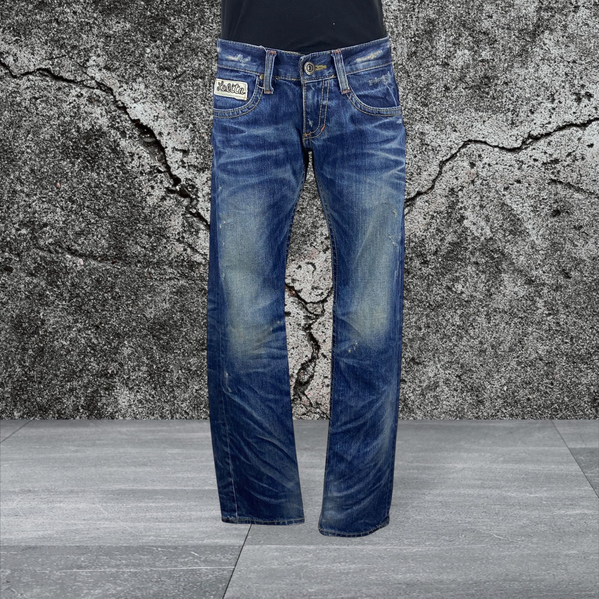 Japanese Brand Lolita Bootcut Denim Flare Jeans Japanese Embellish Jeans Size 27" / US 4 / IT 40 - 2 Thumbnail