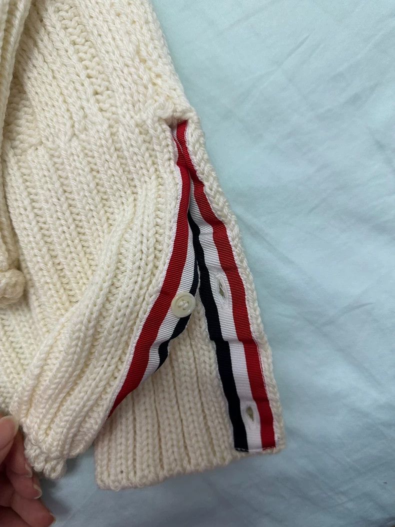 Thom Browne Thom Browne White knit sweater Size XS / US 0-2 / IT 36-38 - 3 Thumbnail