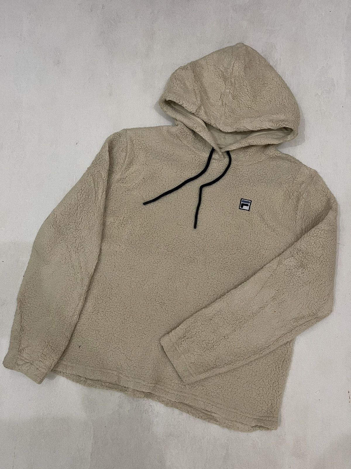 Fila Fila Plain Cream Fur Fleece Size M / US 6-8 / IT 42-44 - 1 Thumbnail