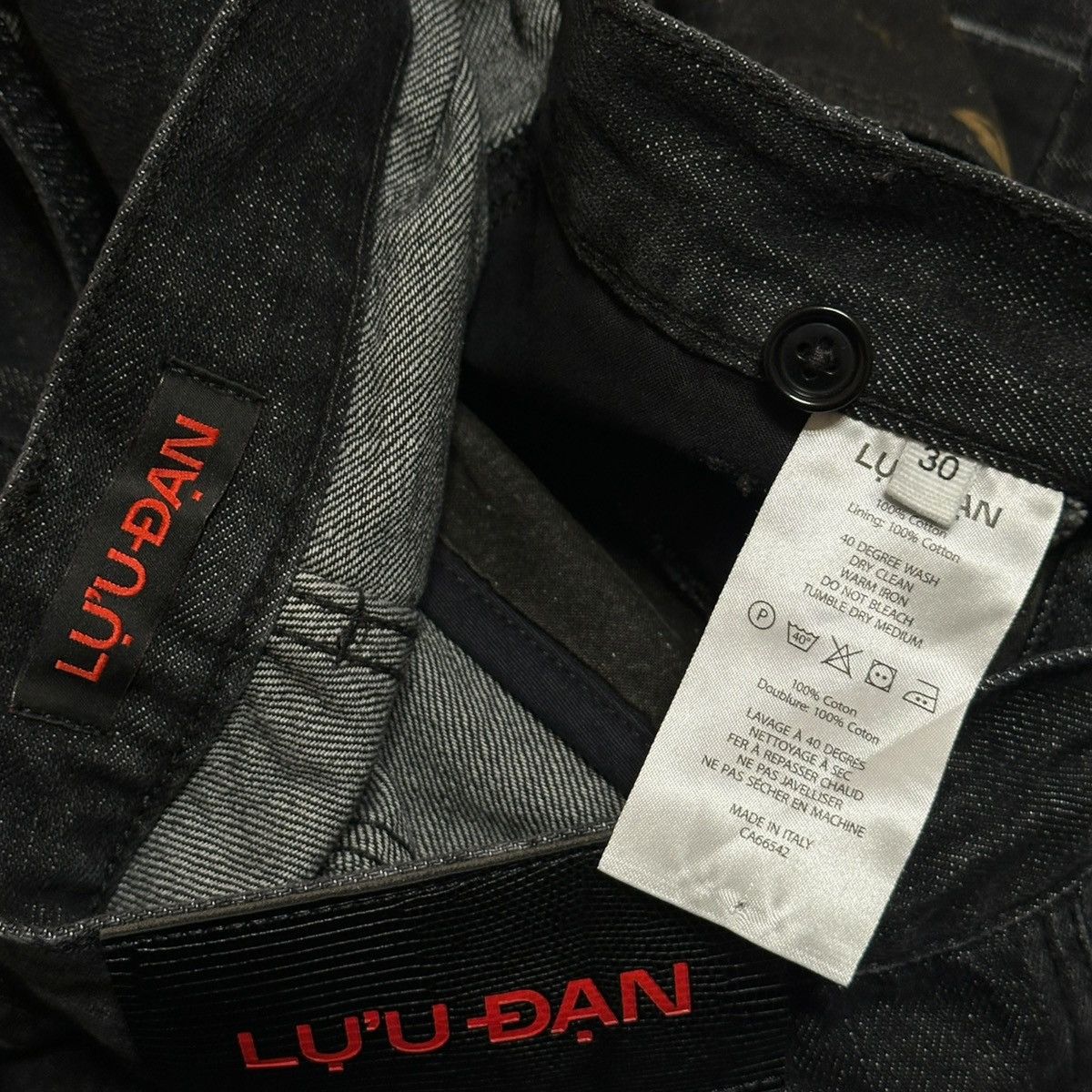 LUU DAN Knee patch baggy wide leg denim Size US 30 / EU 46 - 5 Thumbnail