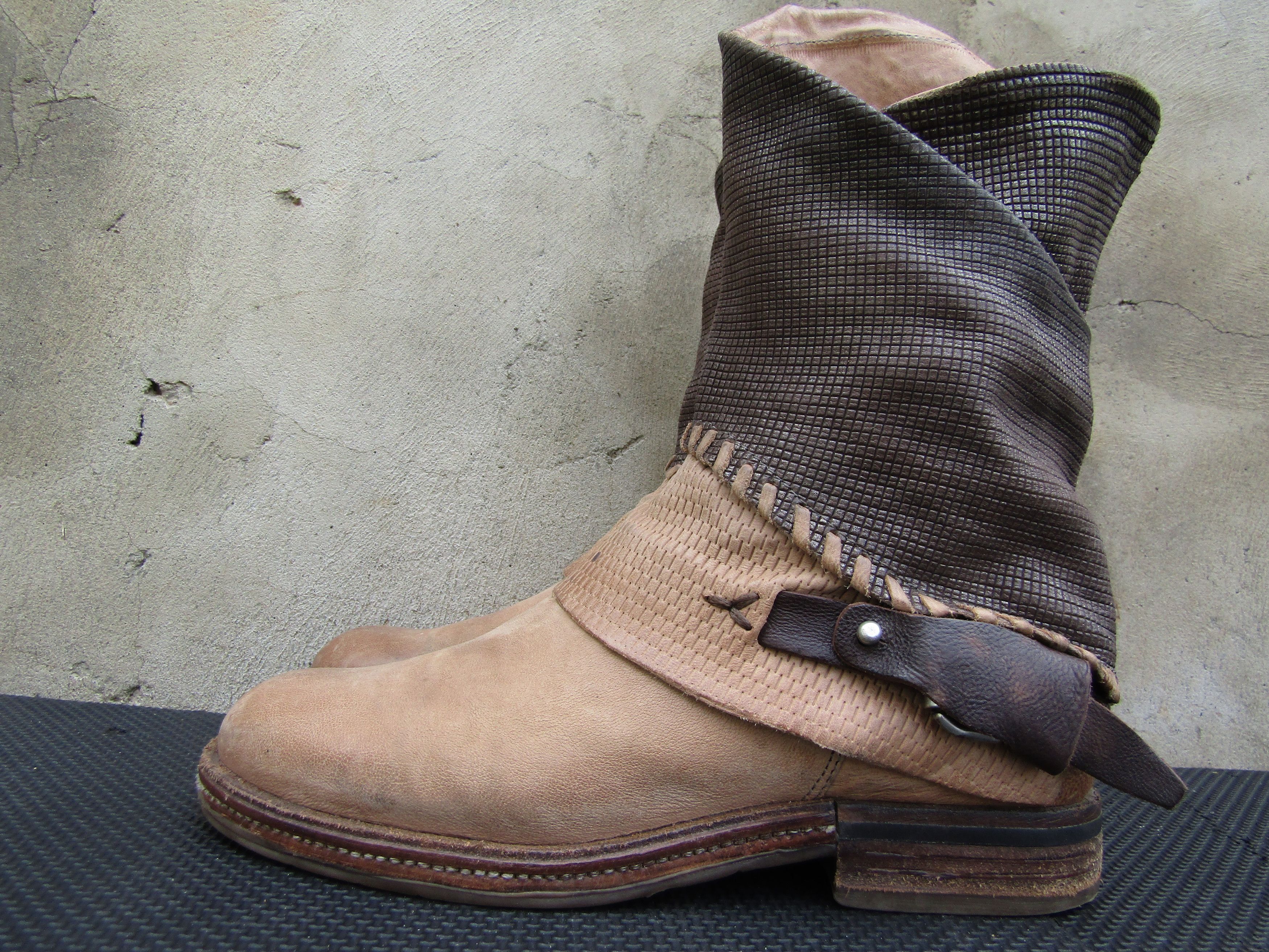A.S.98 A.S.98 Airstep Rock Leather Zip Biker brown Punk Size US 9 / IT 39 - 5 Thumbnail