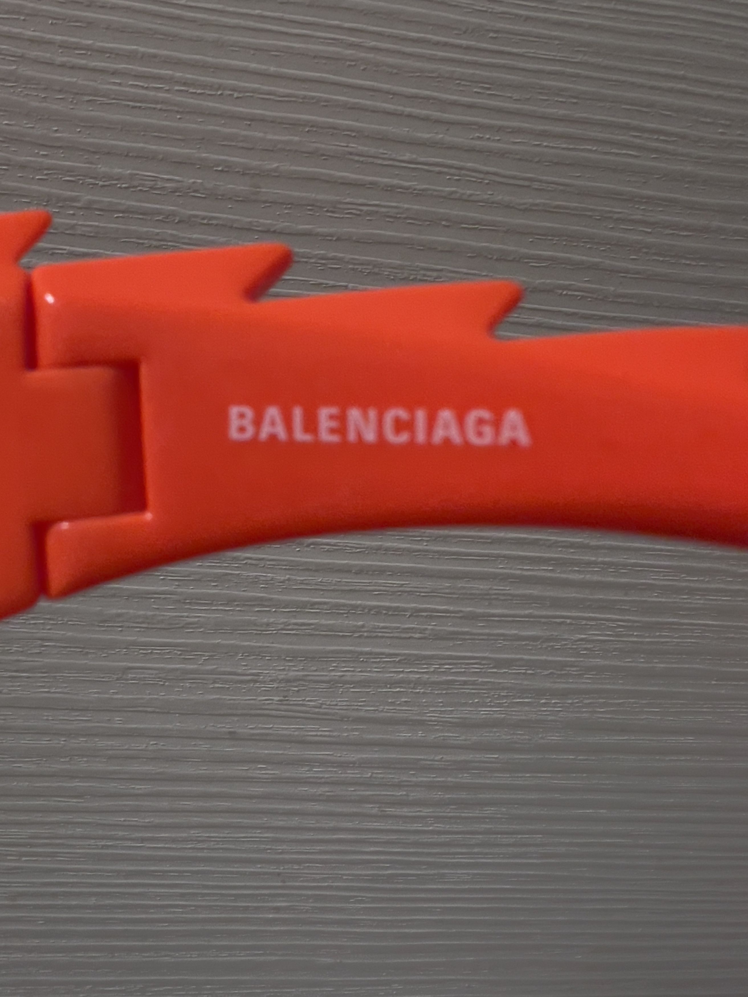 Balenciaga Balenciaga SS23 -Extreme Spikes Orange Sunglasses Size ONE SIZE - 17 Thumbnail