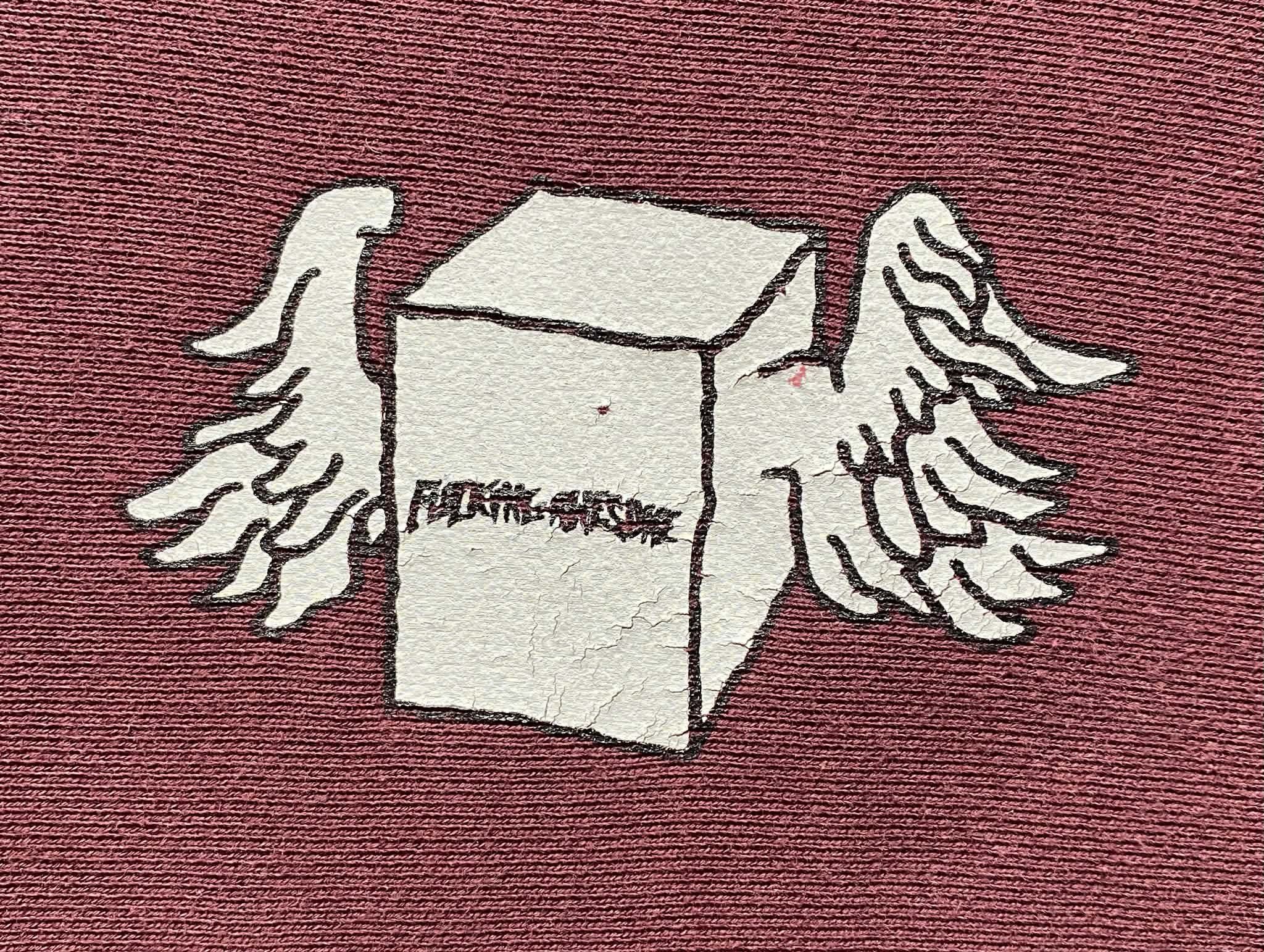 Fucking Awesome Fucking Awesome Box Logo Wings Red Maroon Hoodie Skate Size US L / EU 52-54 / 3 - 4 Thumbnail