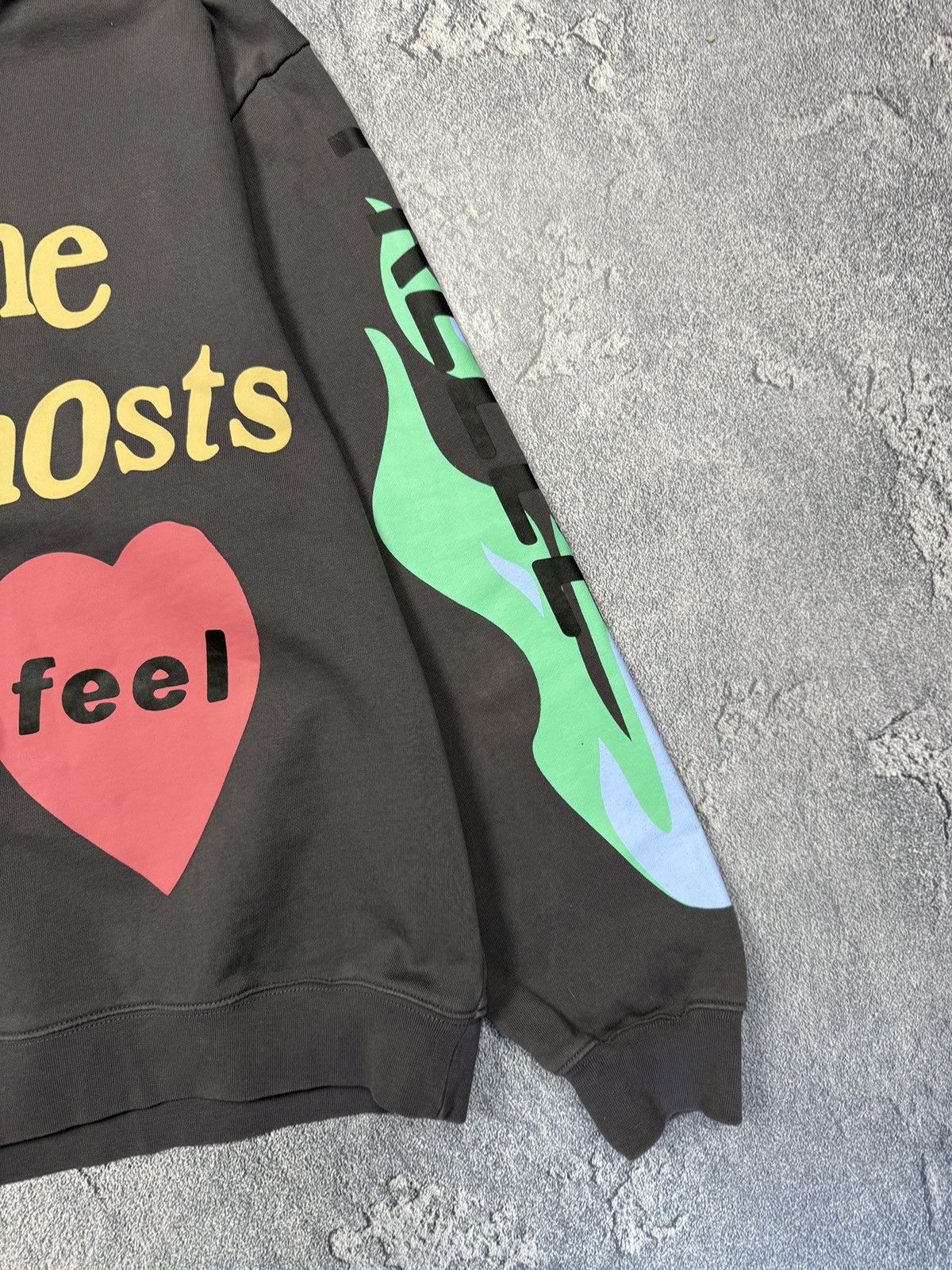 Rap Tees Lucky Me I See Ghosts Faded Smiley Face Rap Hip Hop hoodie Size US M / EU 48-50 / 2 - 4 Thumbnail